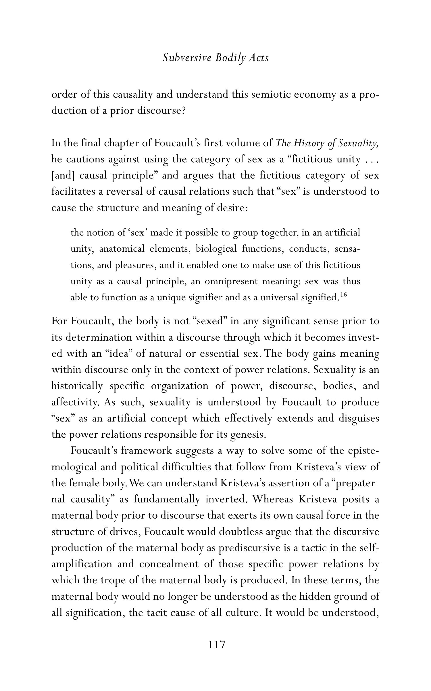 Judith Butler Gender Trouble Biography — page 152