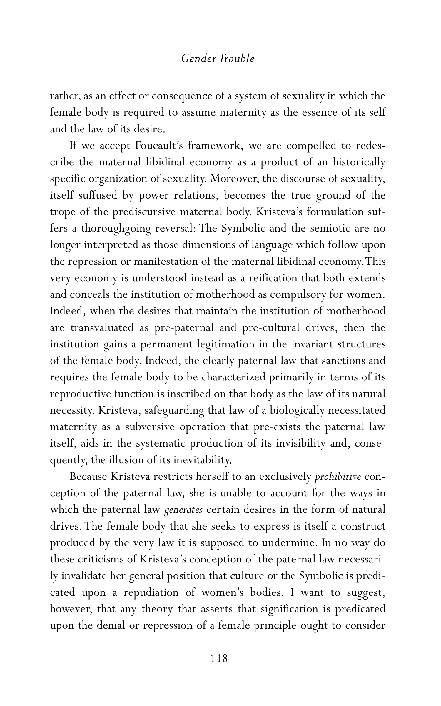 Judith Butler Gender Trouble Biography — page 153