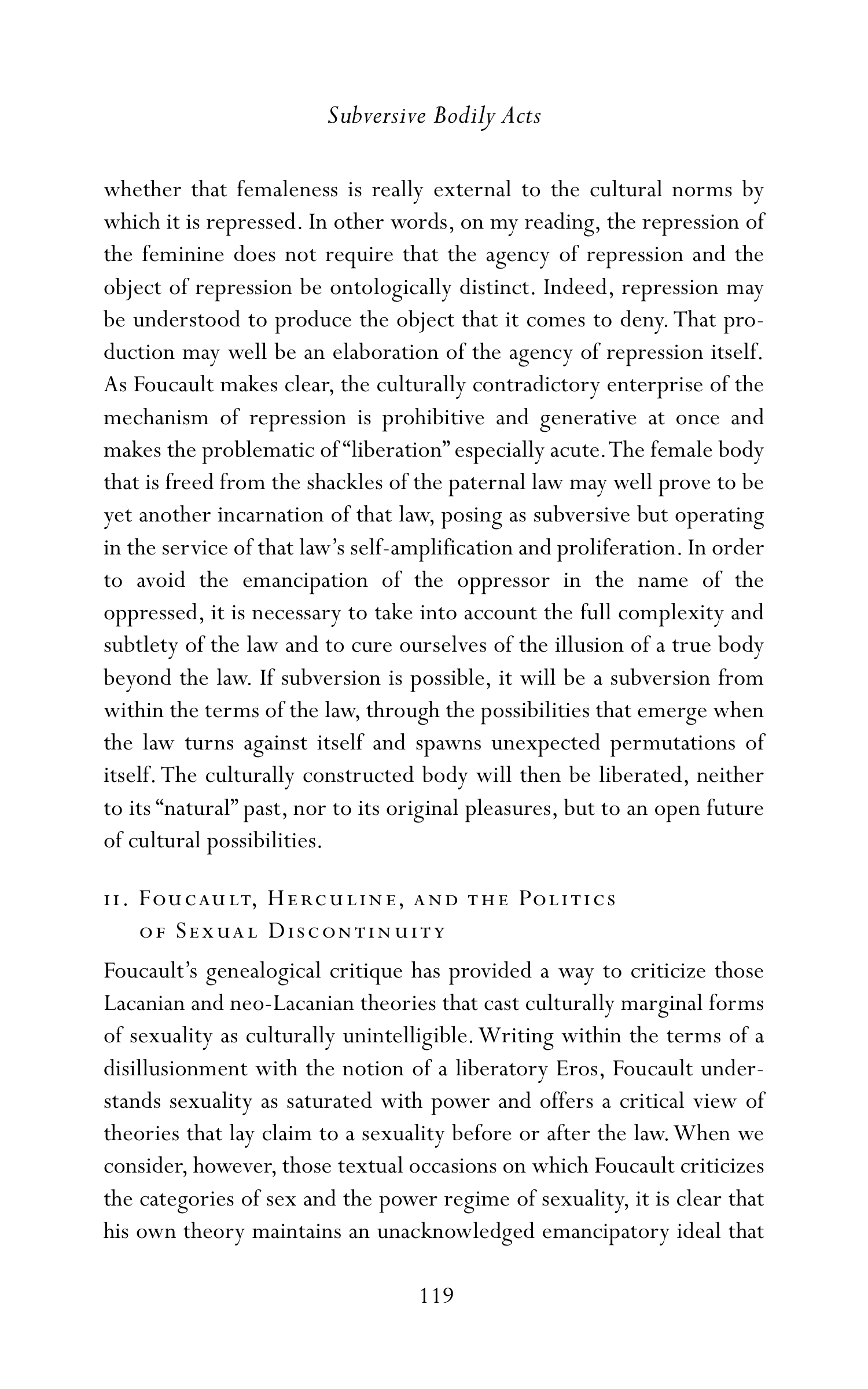Judith Butler Gender Trouble Biography — page 154