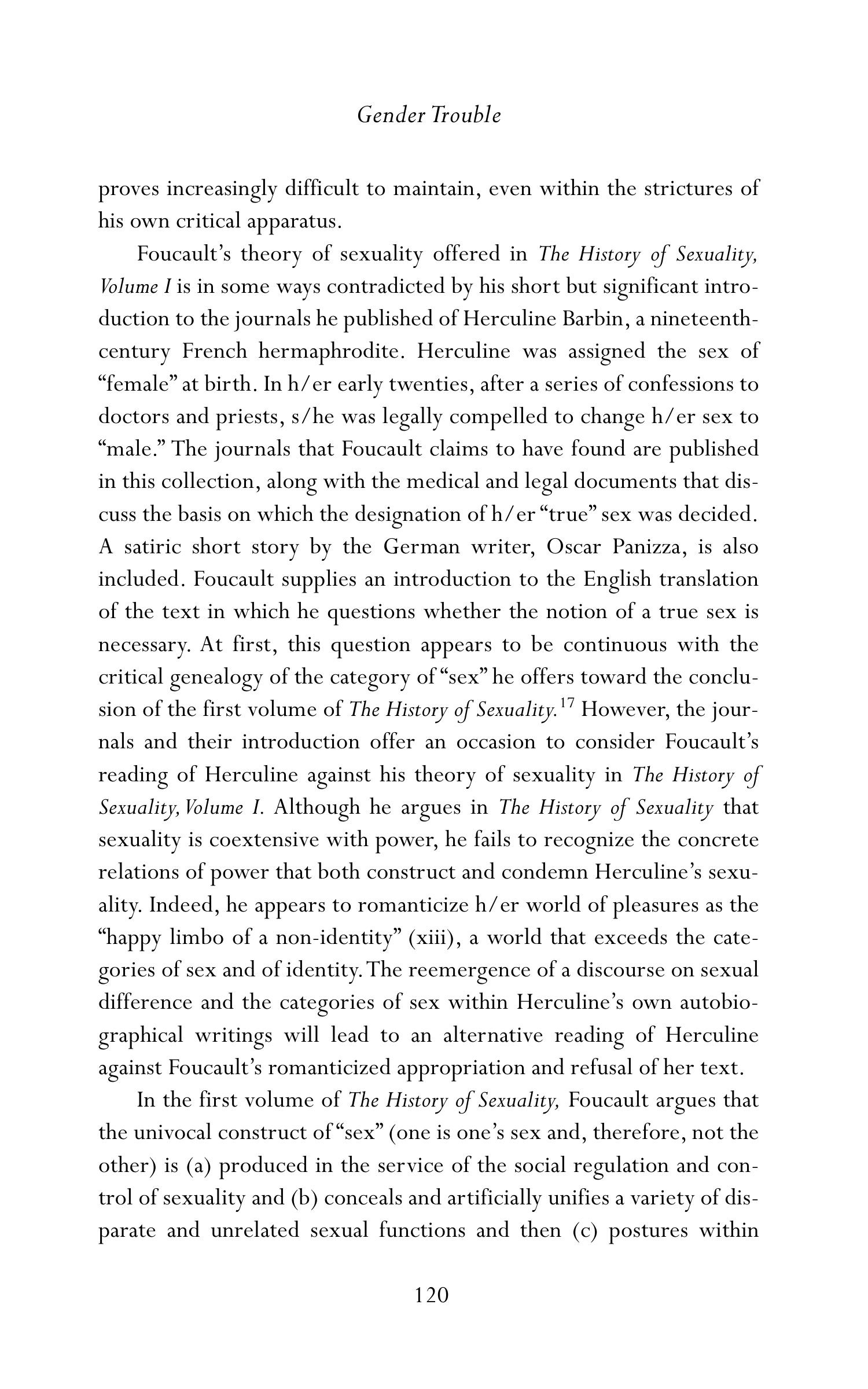 Judith Butler Gender Trouble Biography — page 155