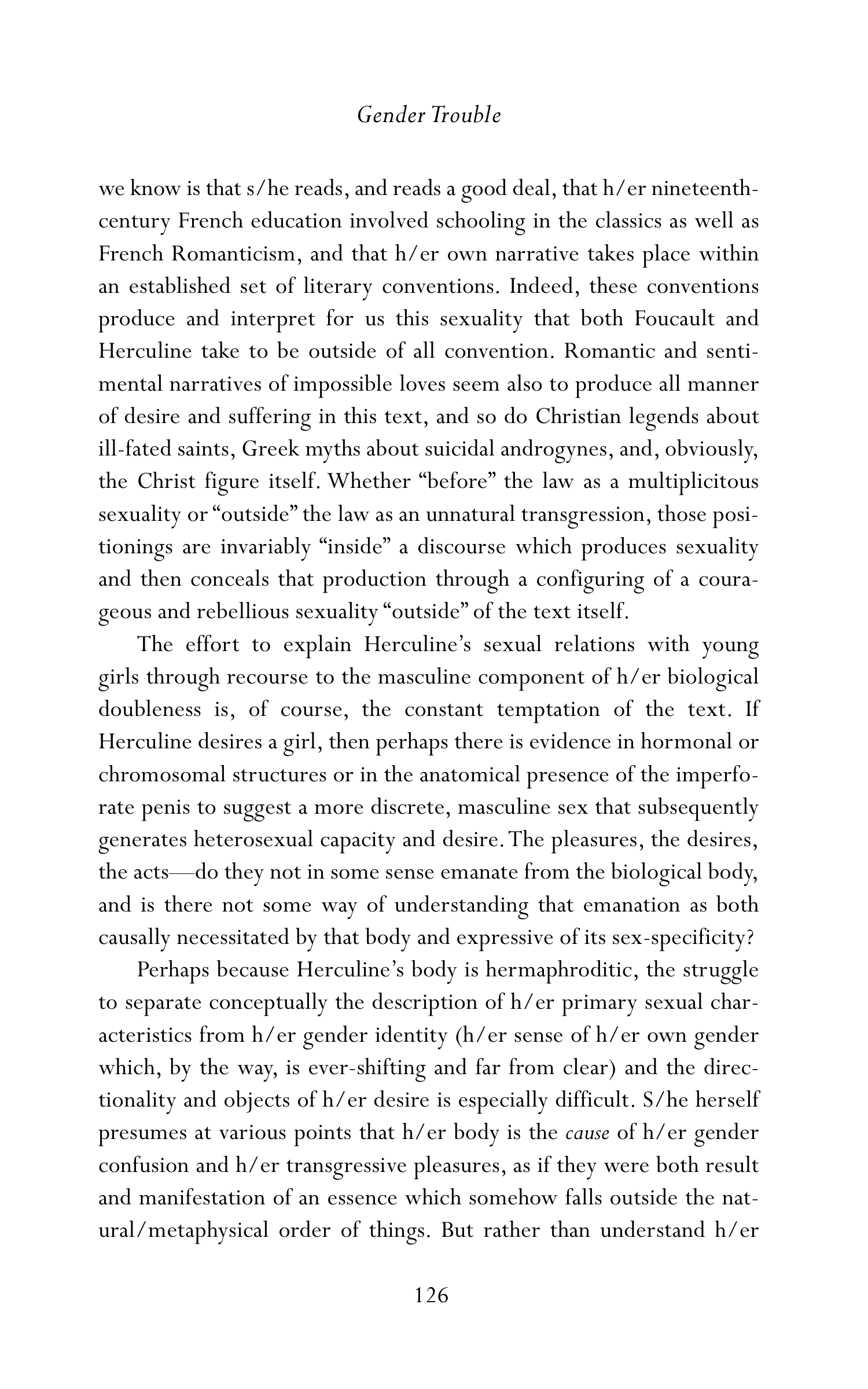 Judith Butler Gender Trouble Biography — page 161