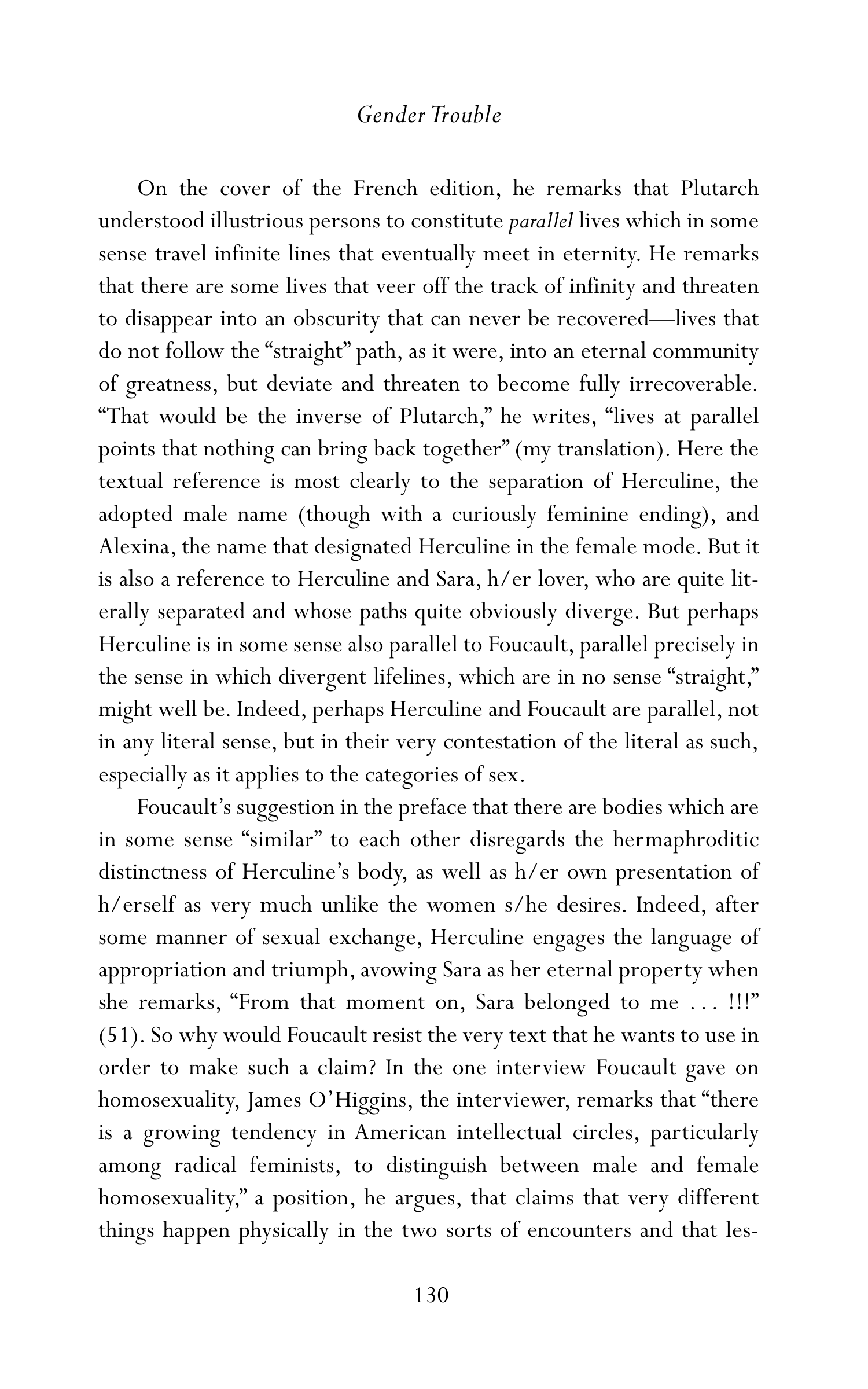 Judith Butler Gender Trouble Biography — page 165