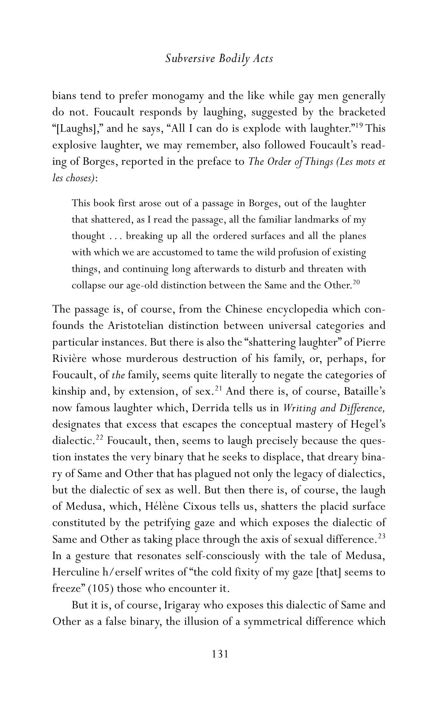 Judith Butler Gender Trouble Biography — page 166