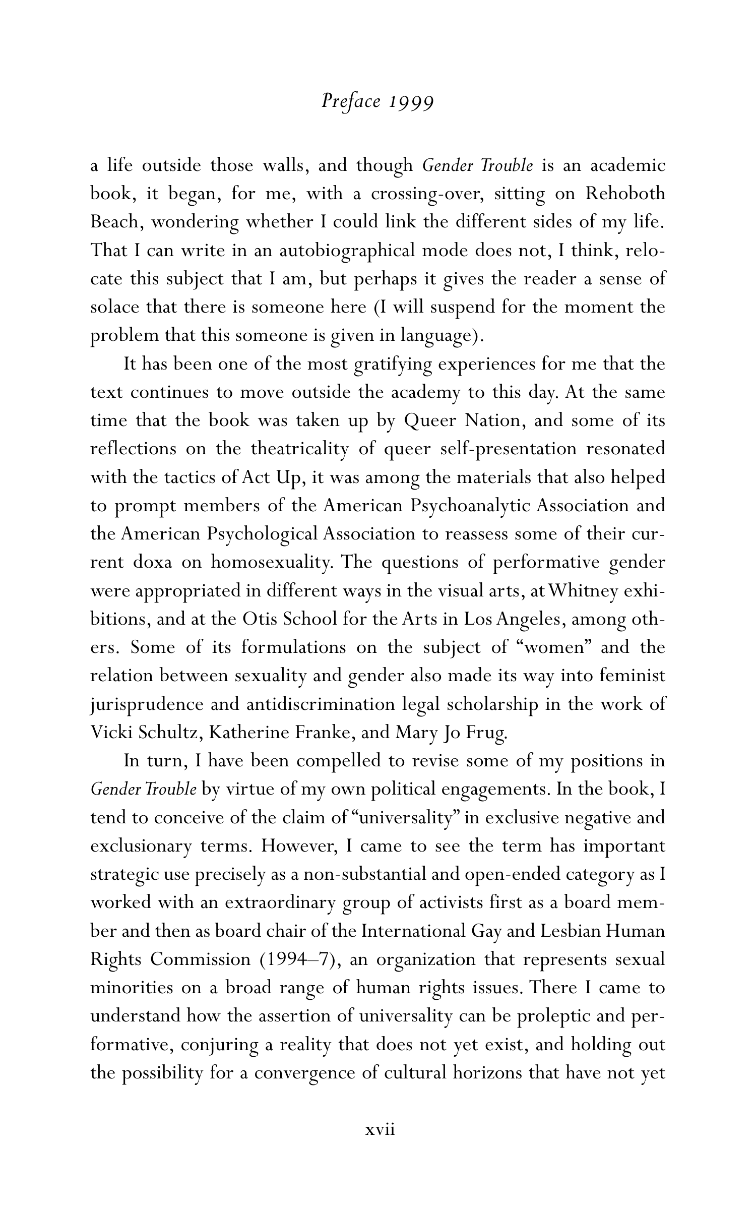 Judith Butler Gender Trouble Biography — page 18