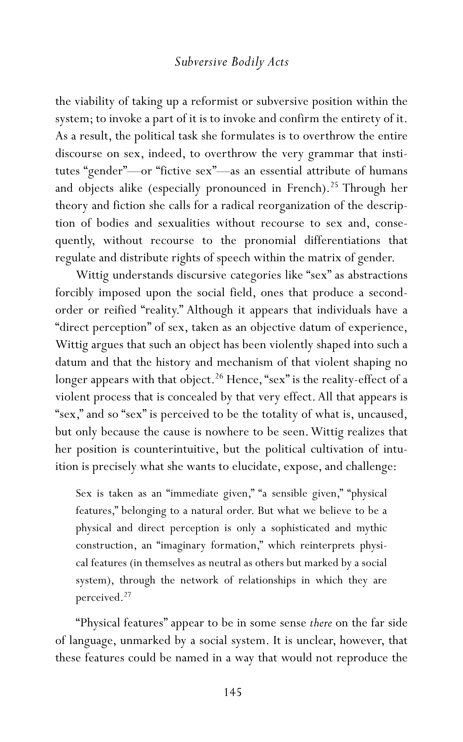 Judith Butler Gender Trouble Biography — page 180