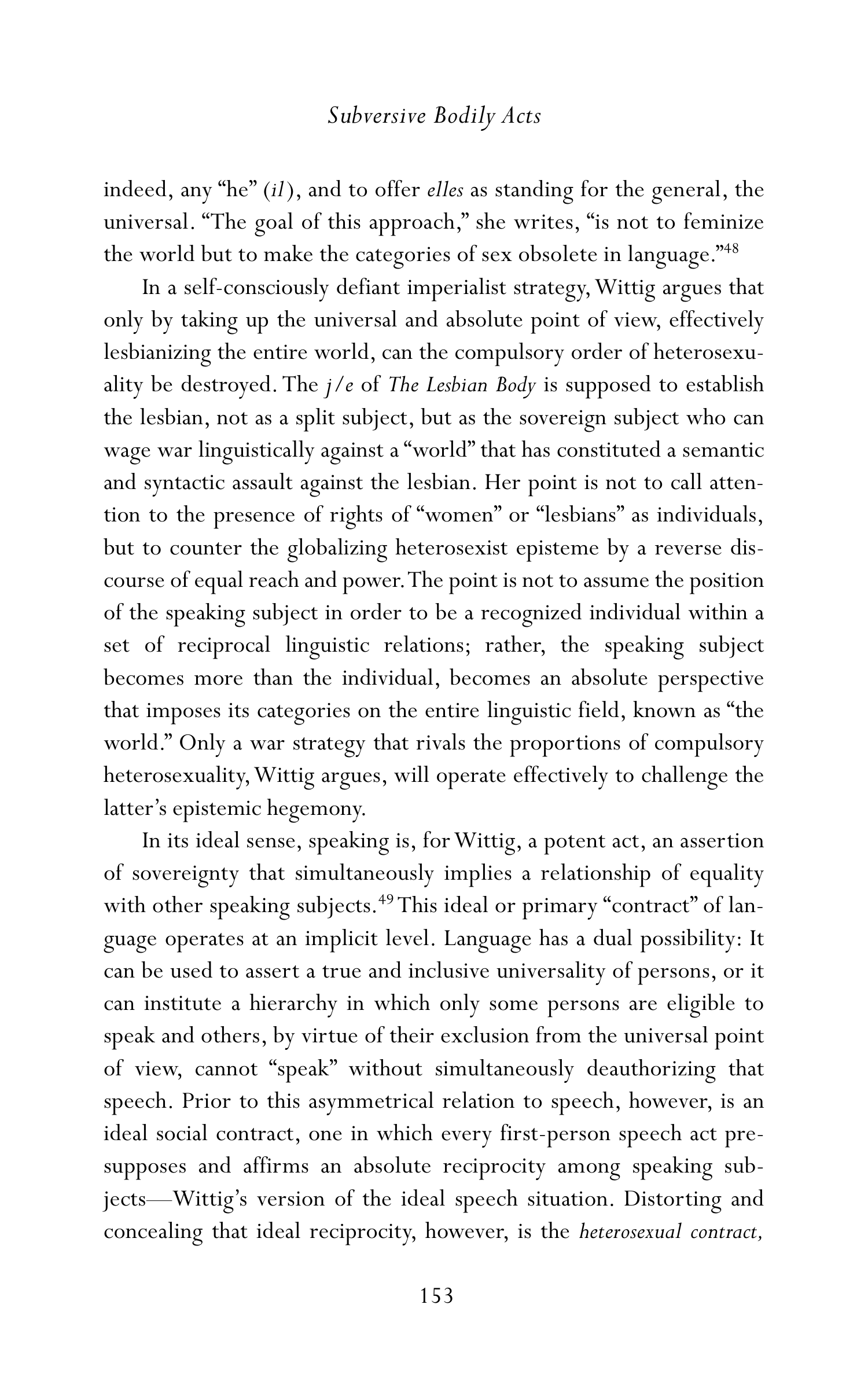 Judith Butler Gender Trouble Biography — page 188