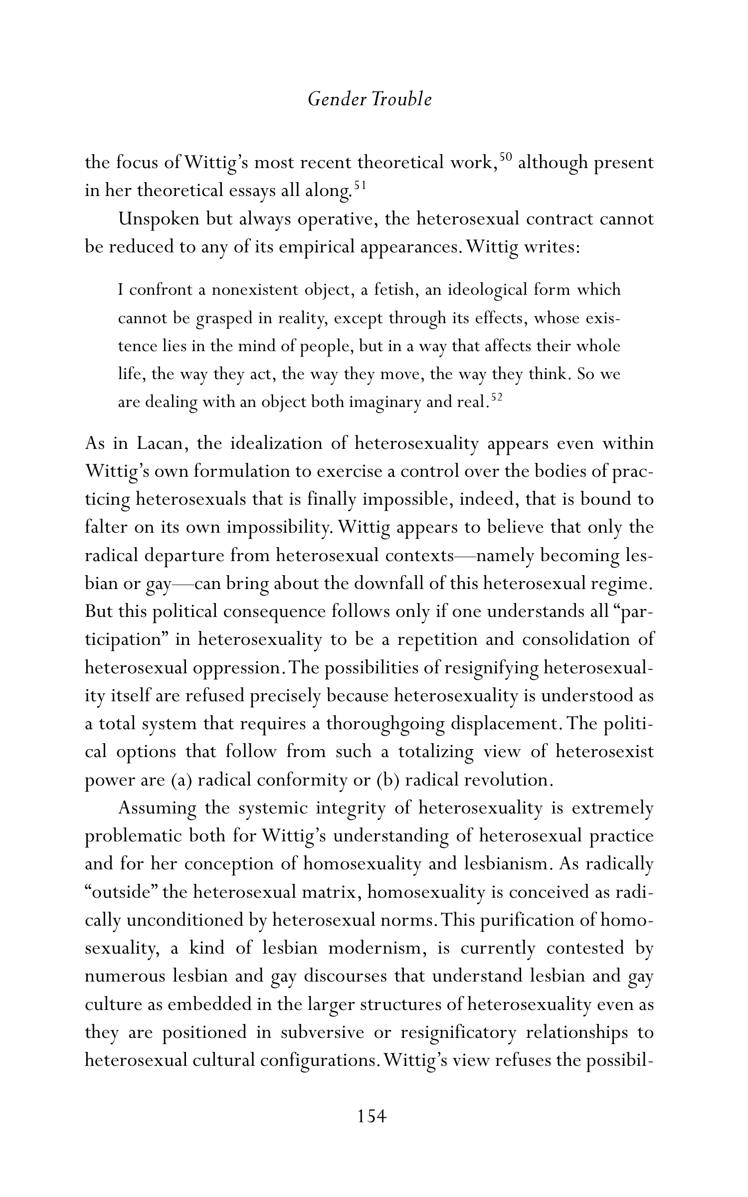 Judith Butler Gender Trouble Biography — page 189