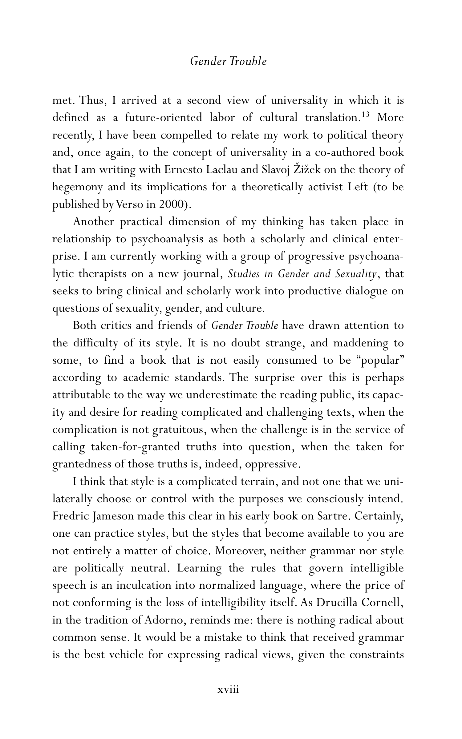 Judith Butler Gender Trouble Biography — page 19