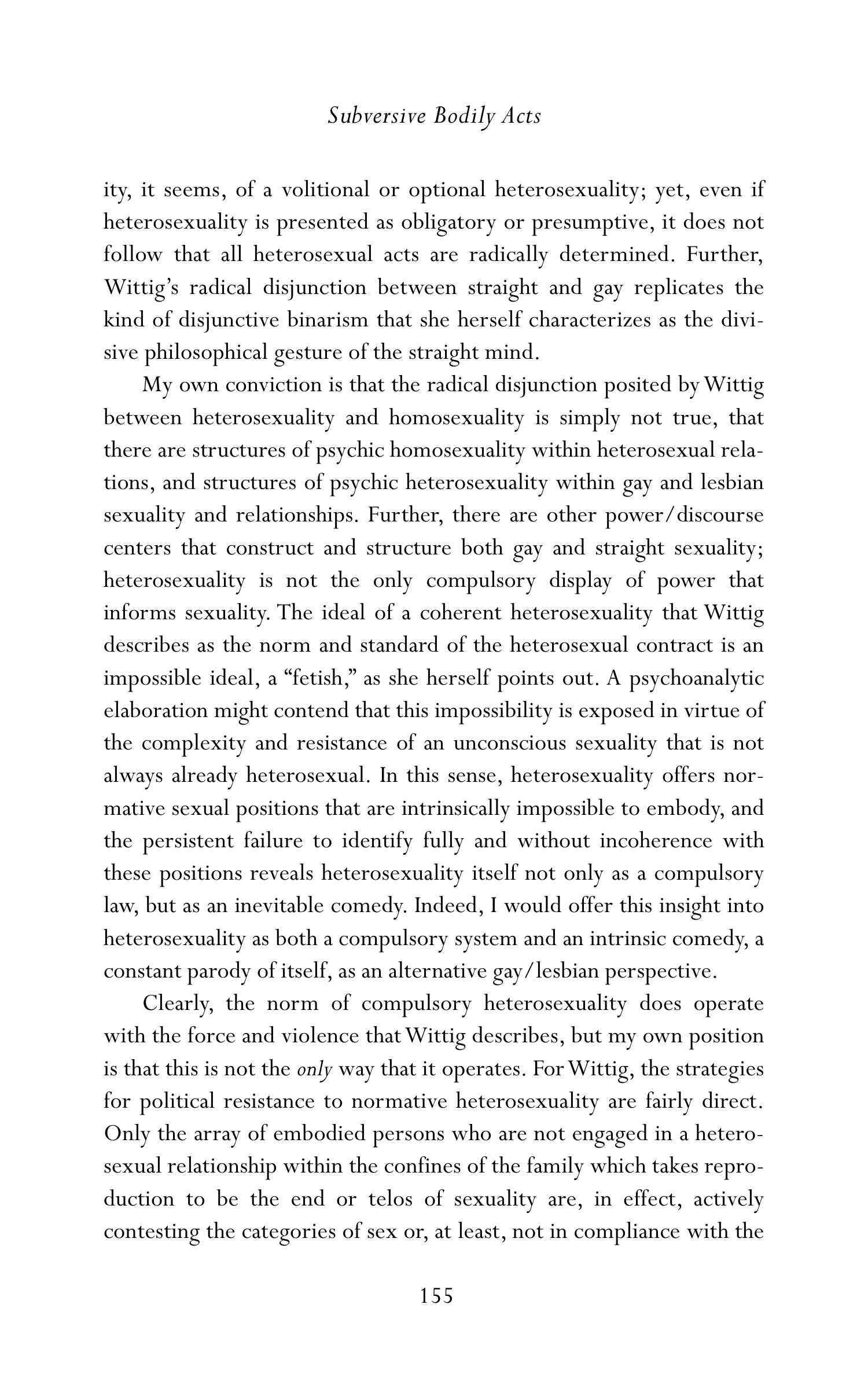 Judith Butler Gender Trouble Biography — page 190