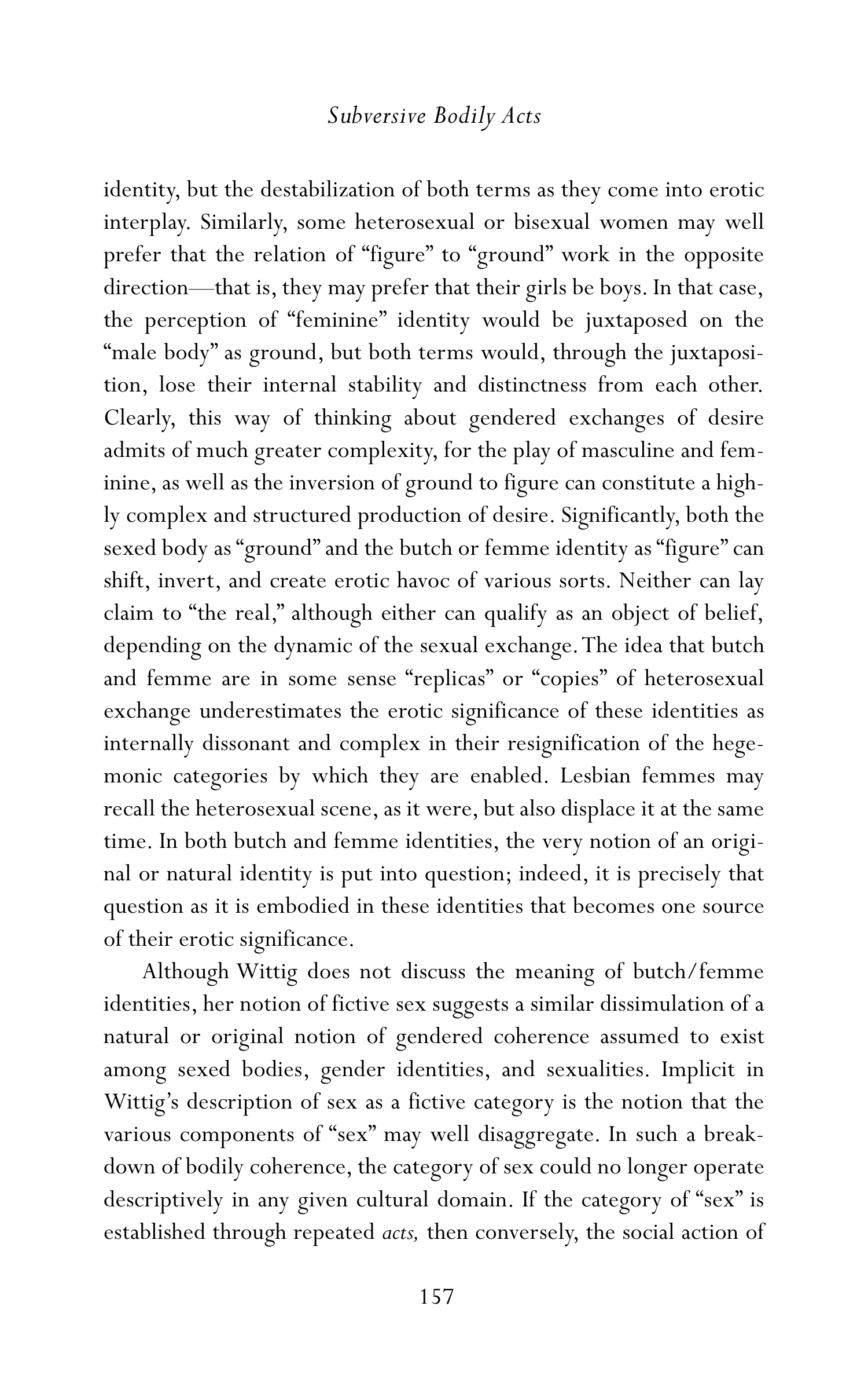 Judith Butler Gender Trouble Biography — page 192