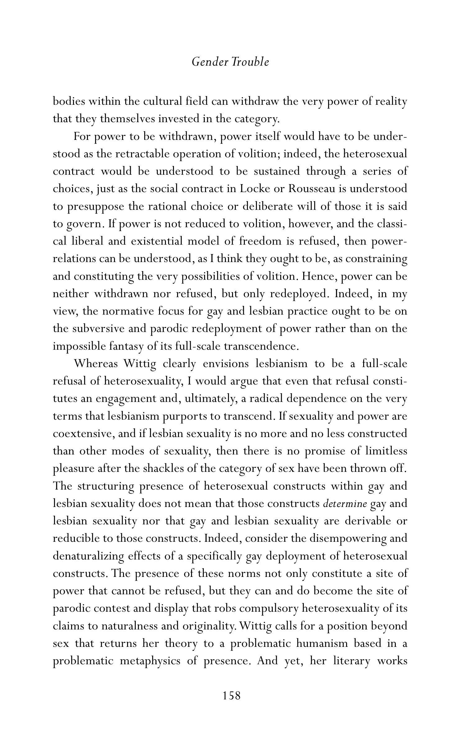 Judith Butler Gender Trouble Biography — page 193