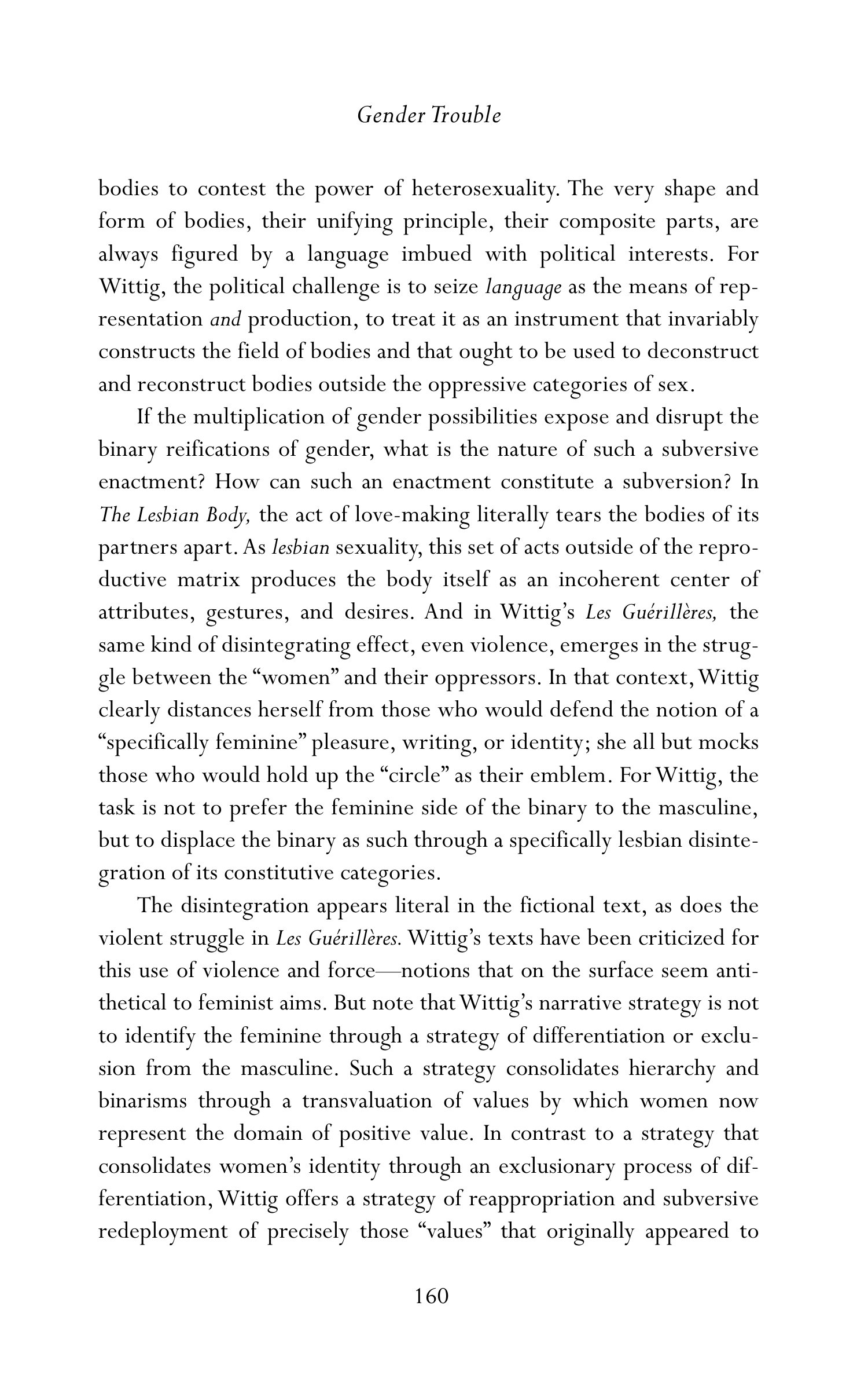 Judith Butler Gender Trouble Biography — page 195