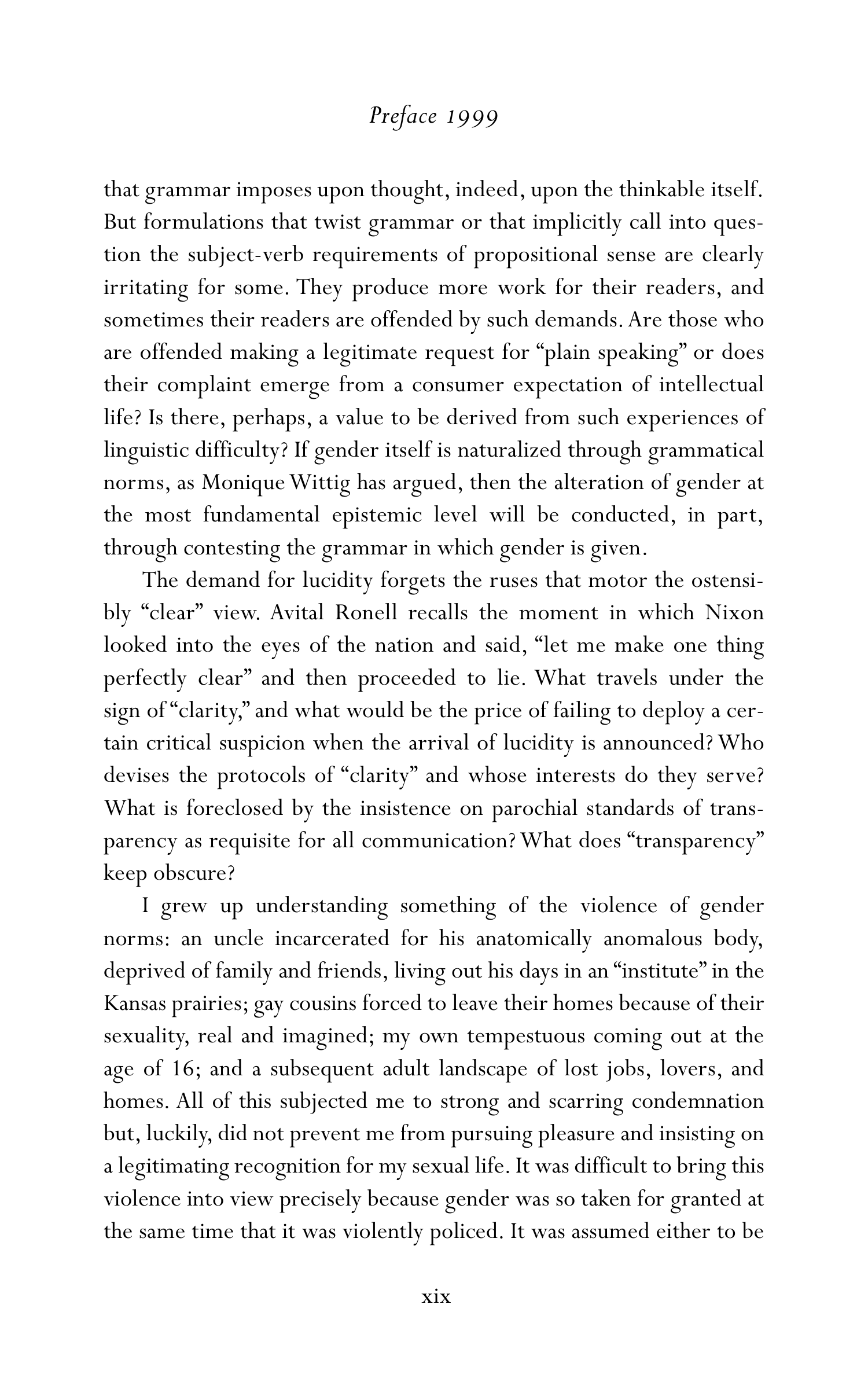 Judith Butler Gender Trouble Biography — page 20