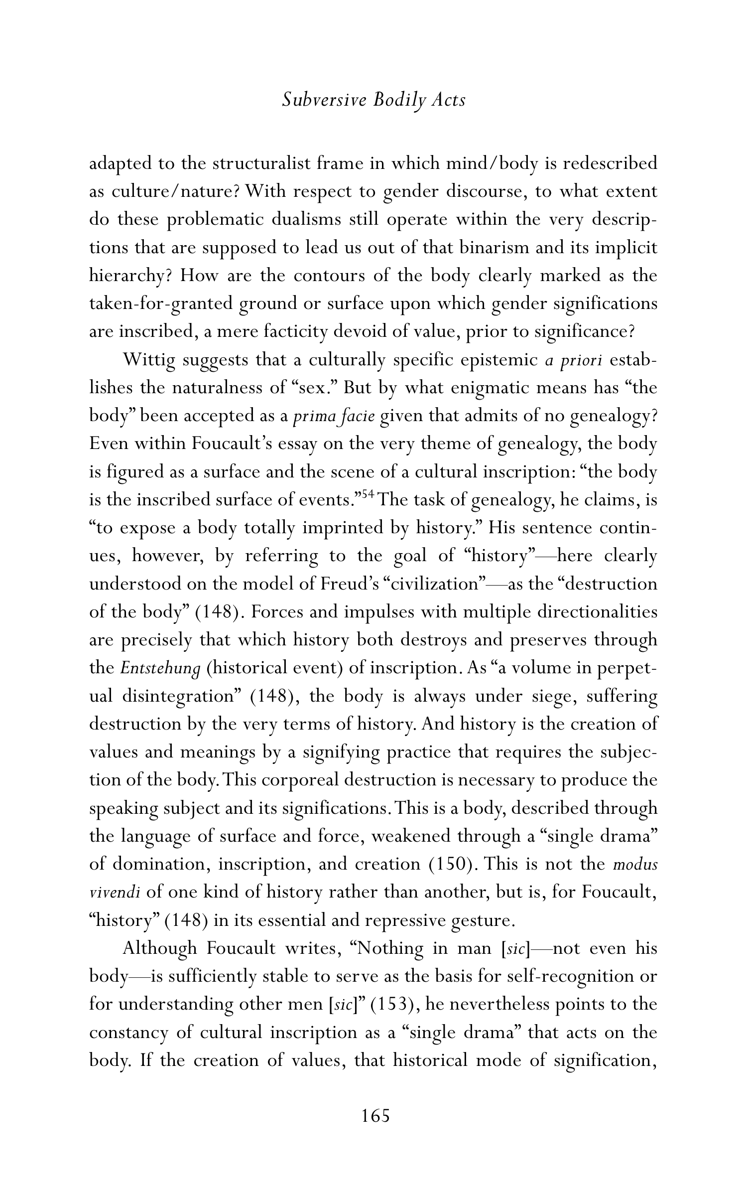 Judith Butler Gender Trouble Biography — page 200