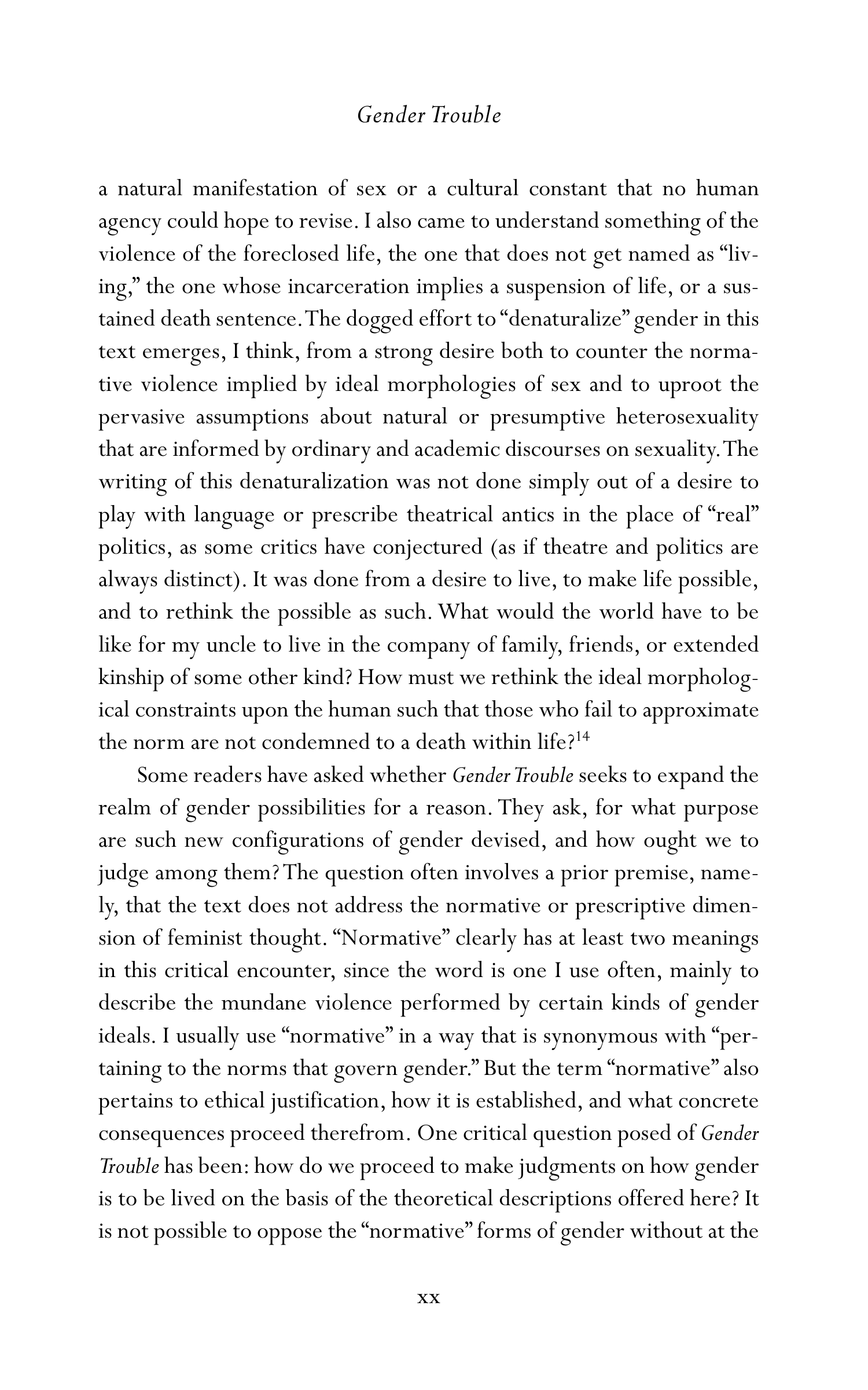Judith Butler Gender Trouble Biography — page 21