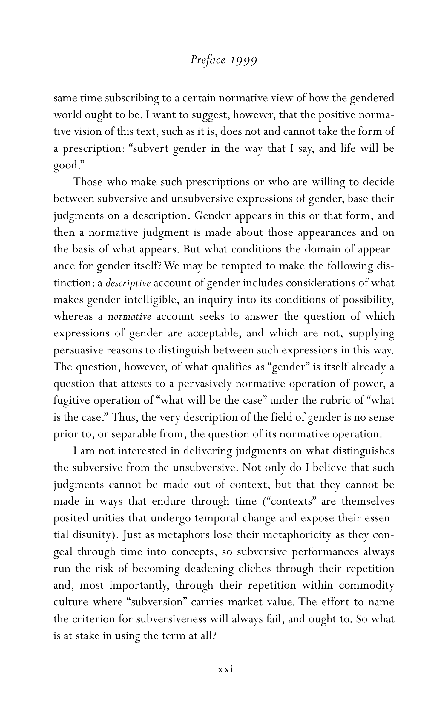 Judith Butler Gender Trouble Biography — page 22