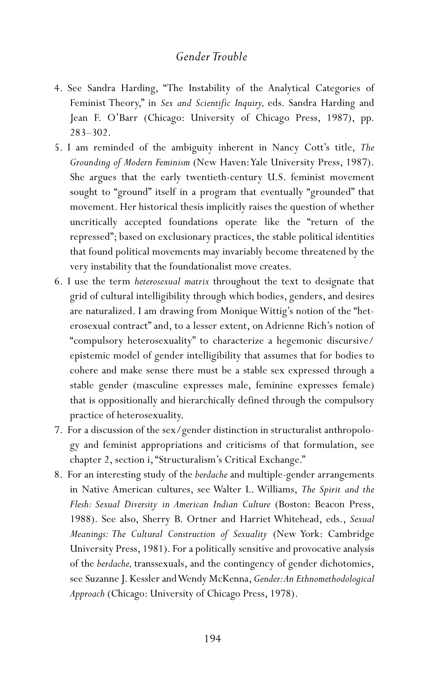 Judith Butler Gender Trouble Biography — page 229
