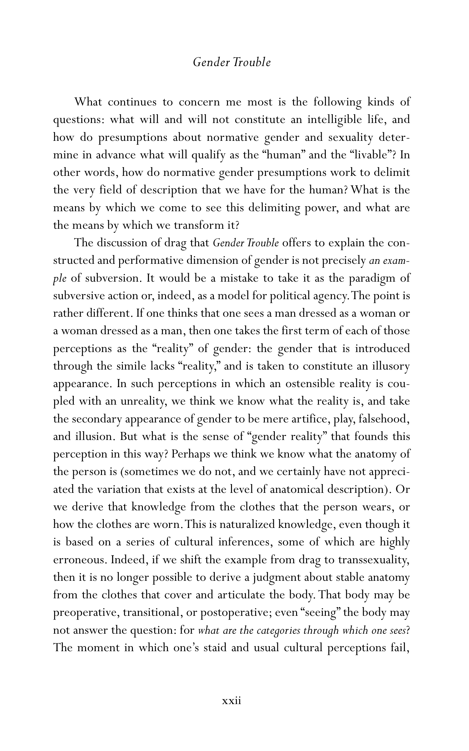 Judith Butler Gender Trouble Biography — page 23