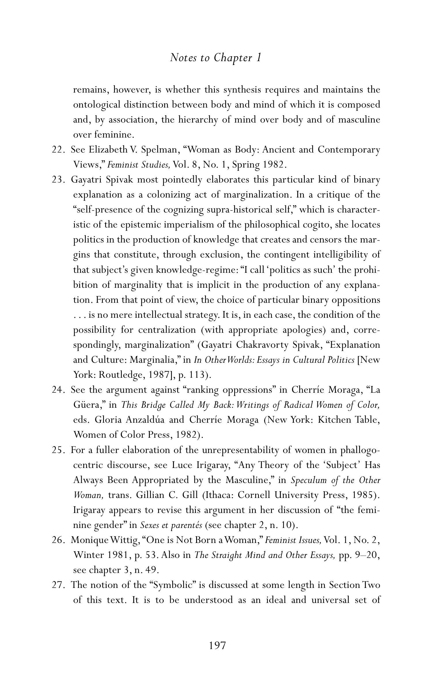 Judith Butler Gender Trouble Biography — page 232