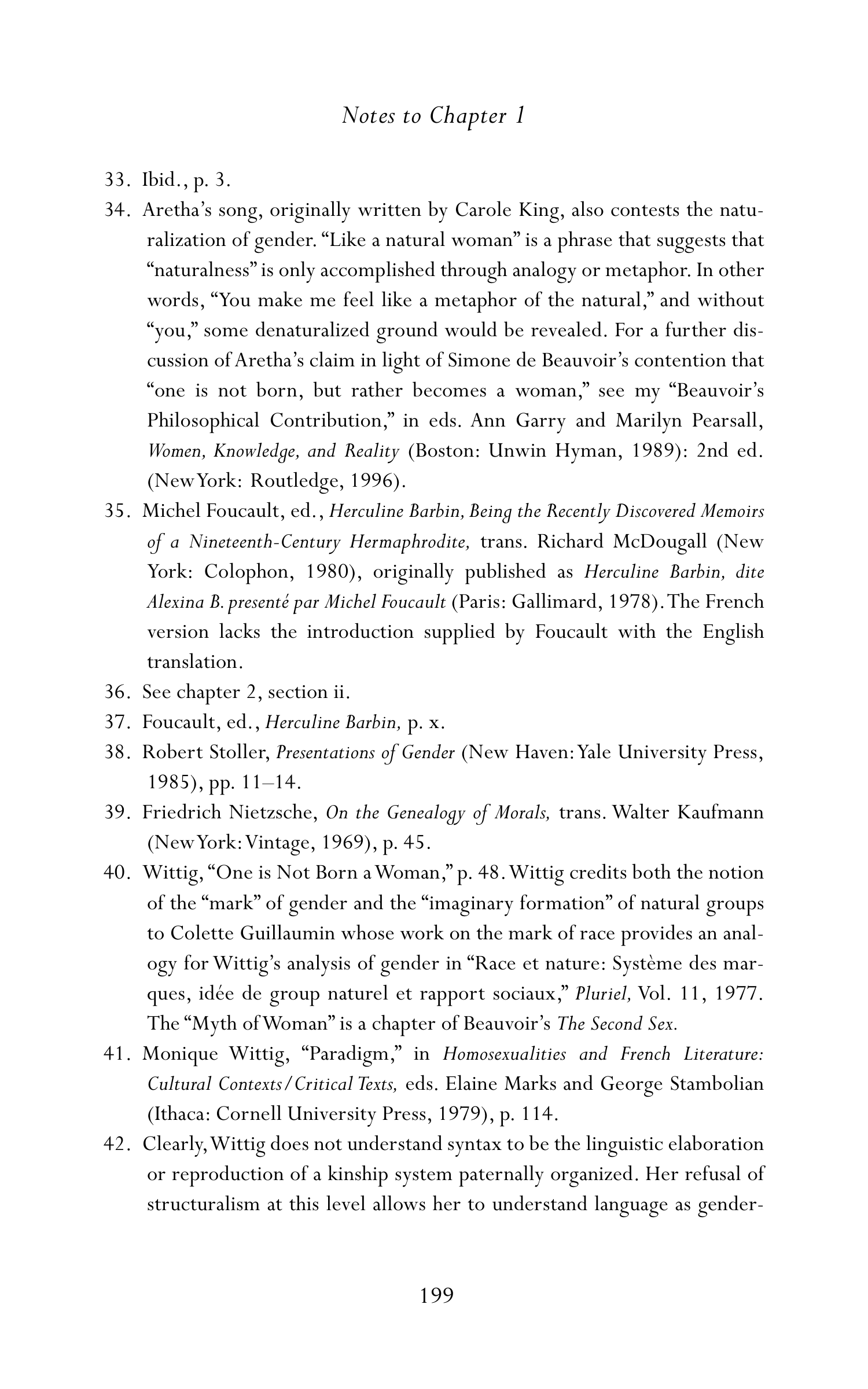 Judith Butler Gender Trouble Biography — page 234