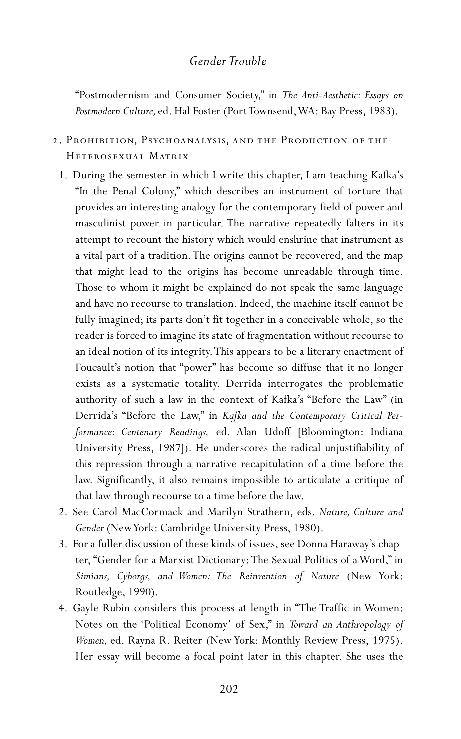 Judith Butler Gender Trouble Biography — page 237