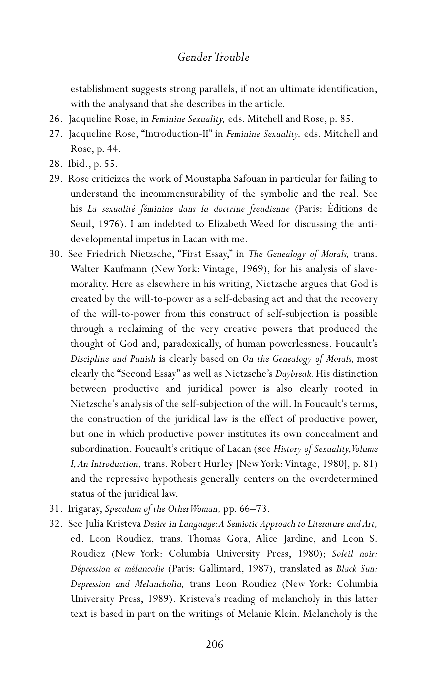 Judith Butler Gender Trouble Biography — page 241