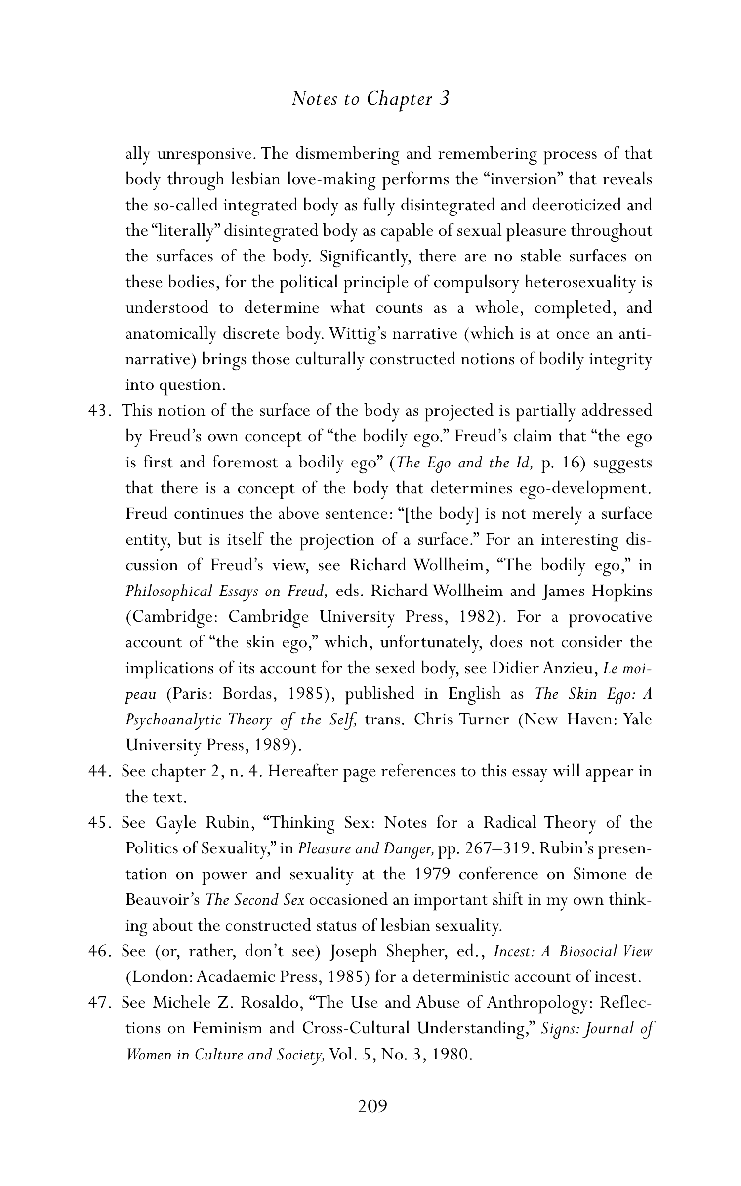 Judith Butler Gender Trouble Biography — page 244