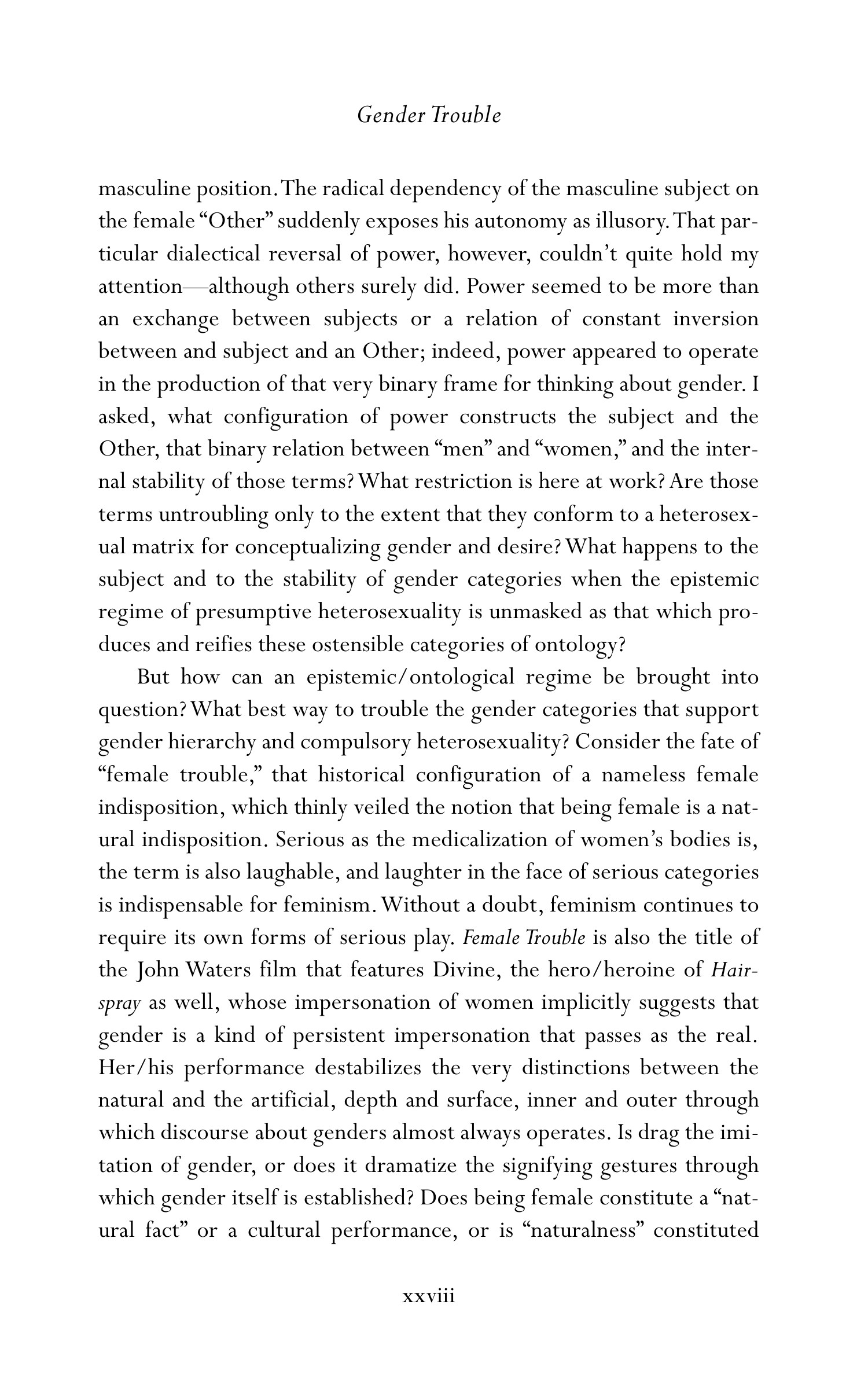Judith Butler Gender Trouble Biography — page 29
