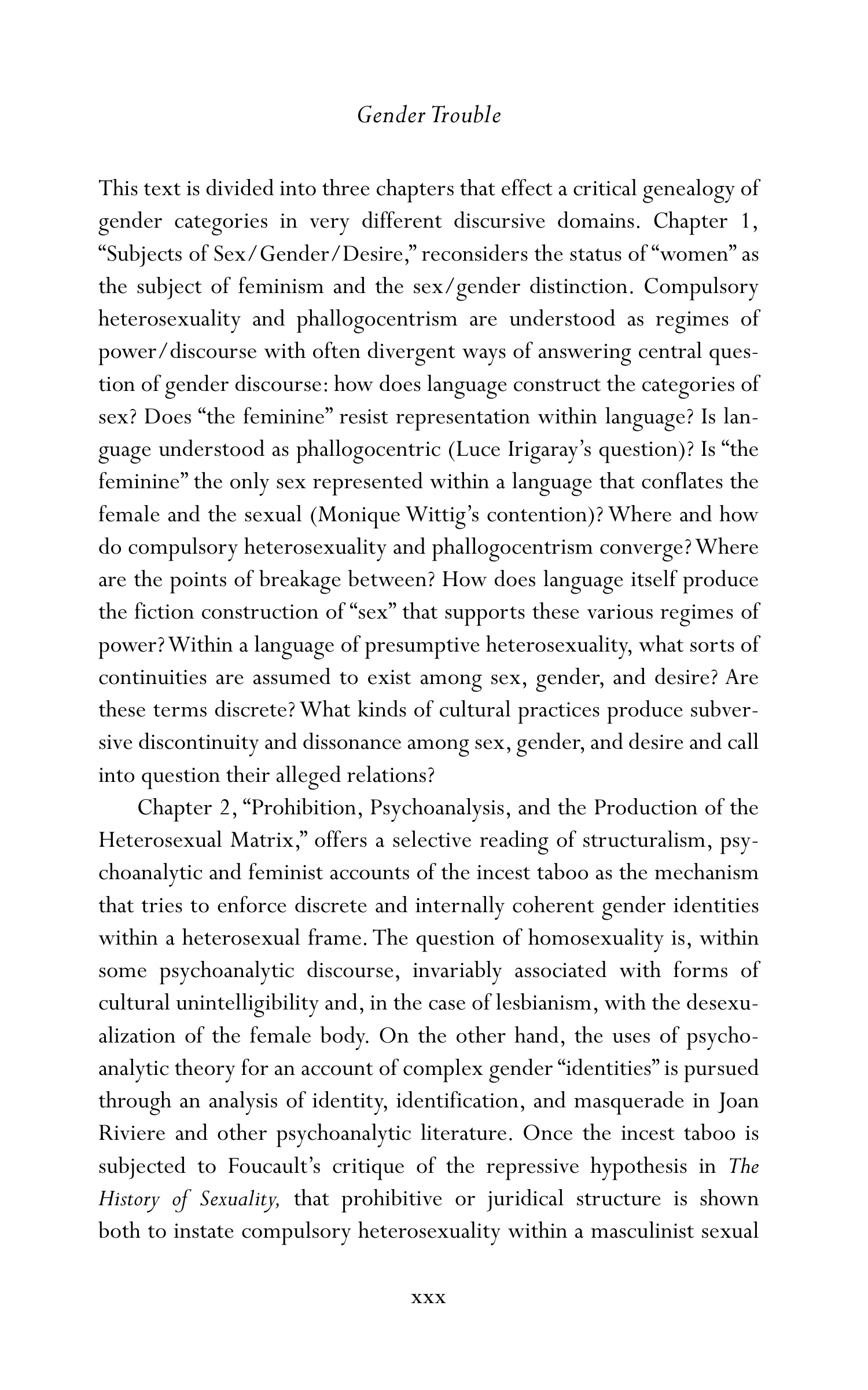 Judith Butler Gender Trouble Biography — page 31