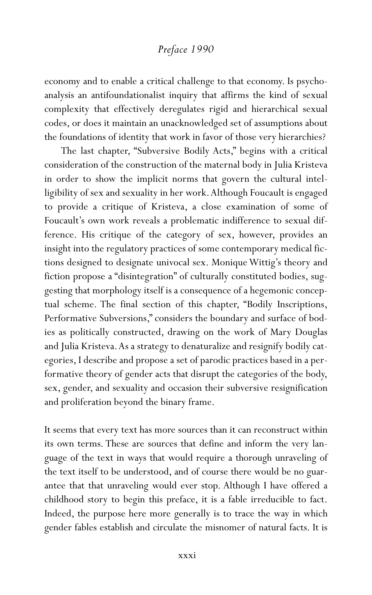 Judith Butler Gender Trouble Biography — page 32