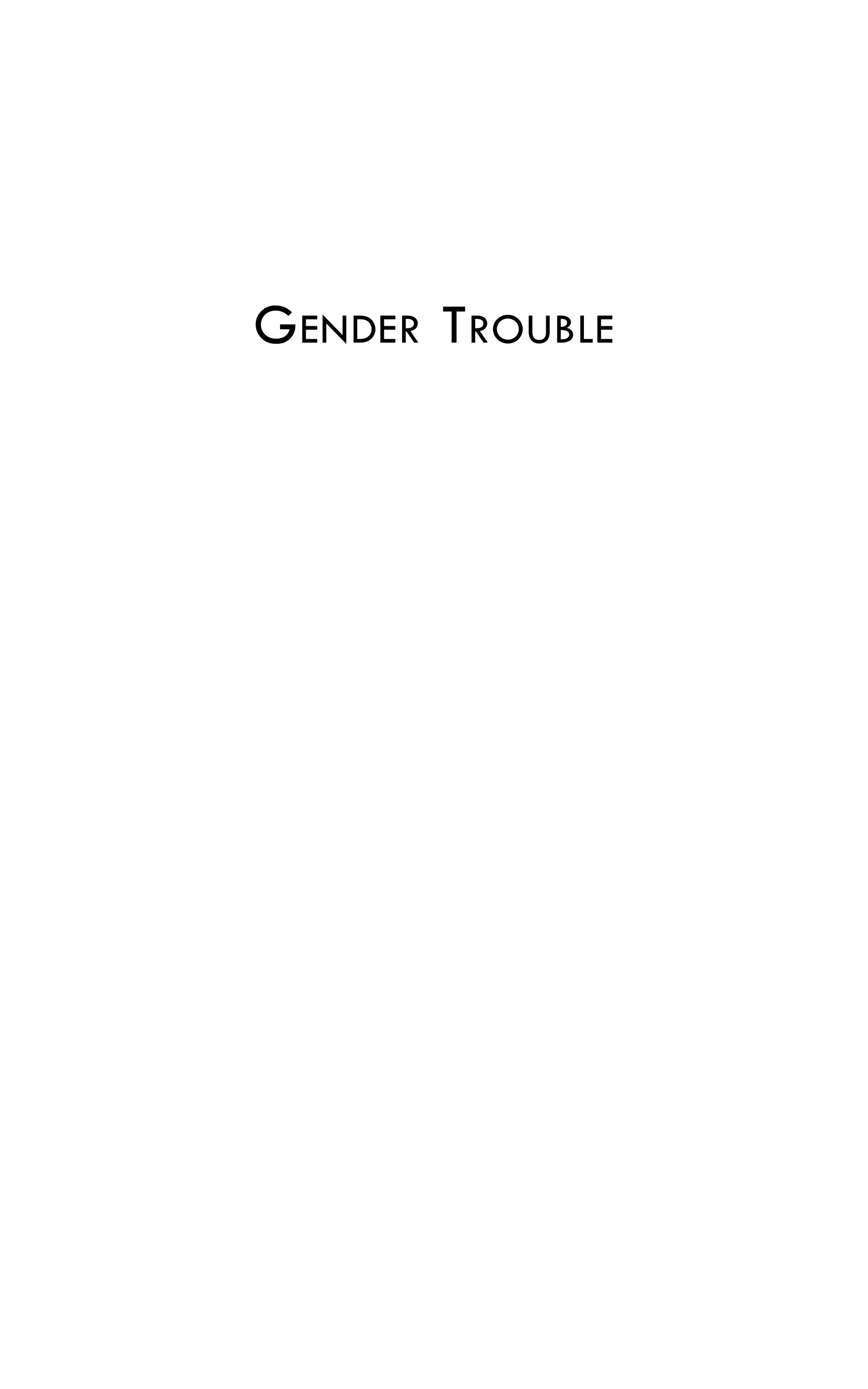 Judith Butler Gender Trouble Biography — page 36