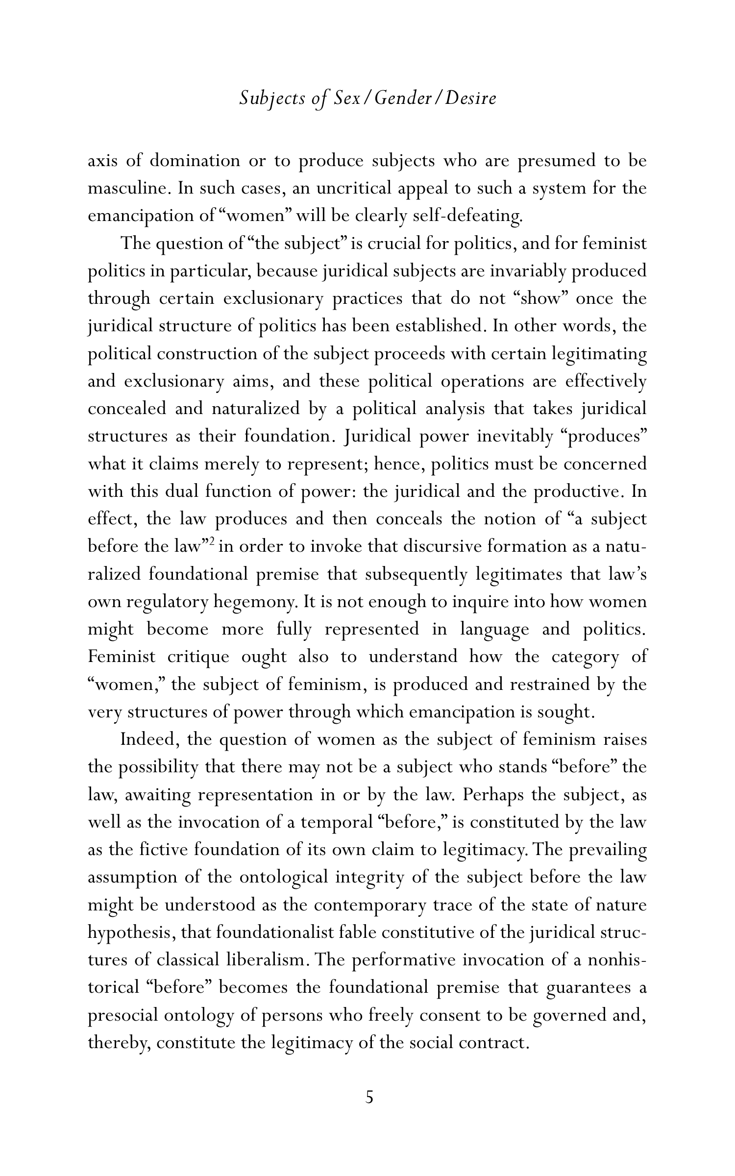 Judith Butler Gender Trouble Biography — page 40