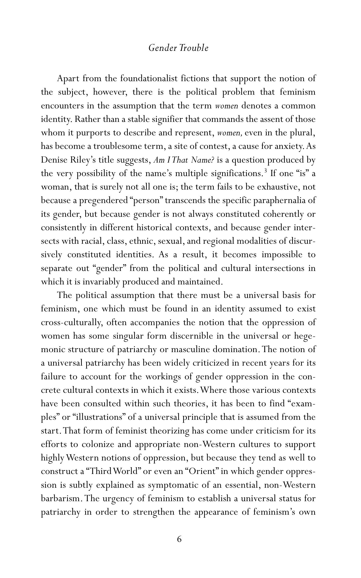 Judith Butler Gender Trouble Biography — page 41