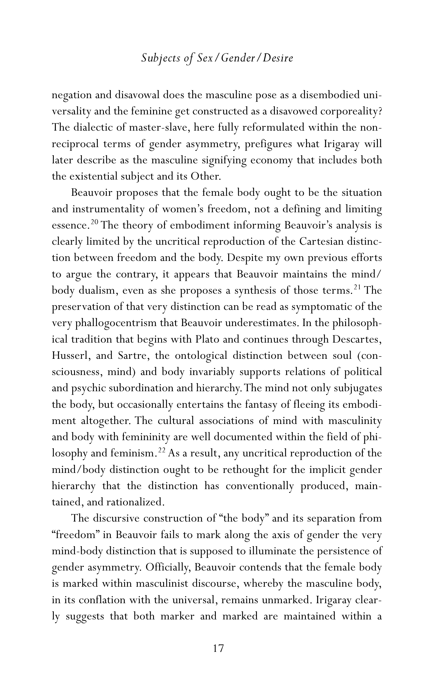 Judith Butler Gender Trouble Biography — page 52