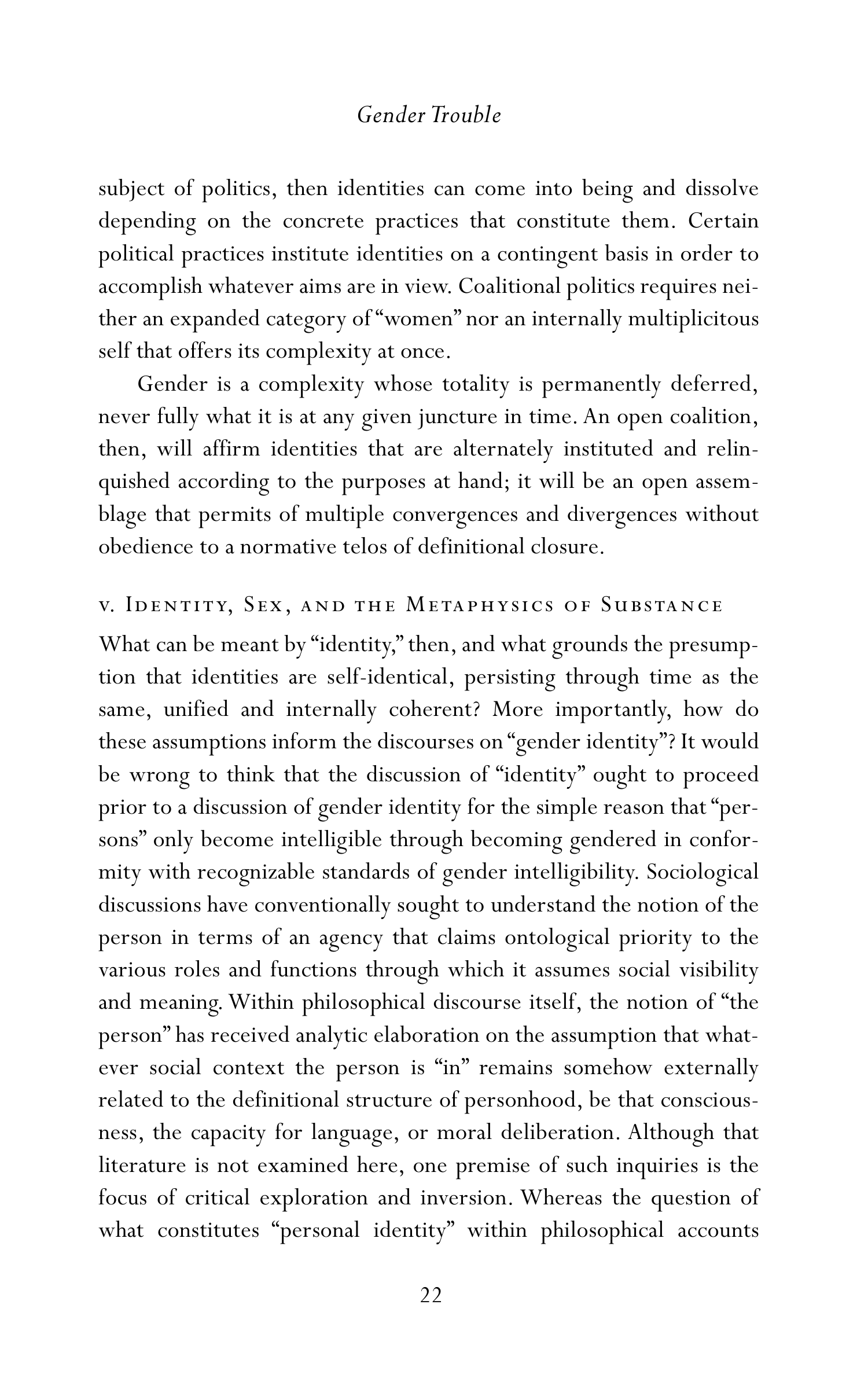 Judith Butler Gender Trouble Biography — page 57