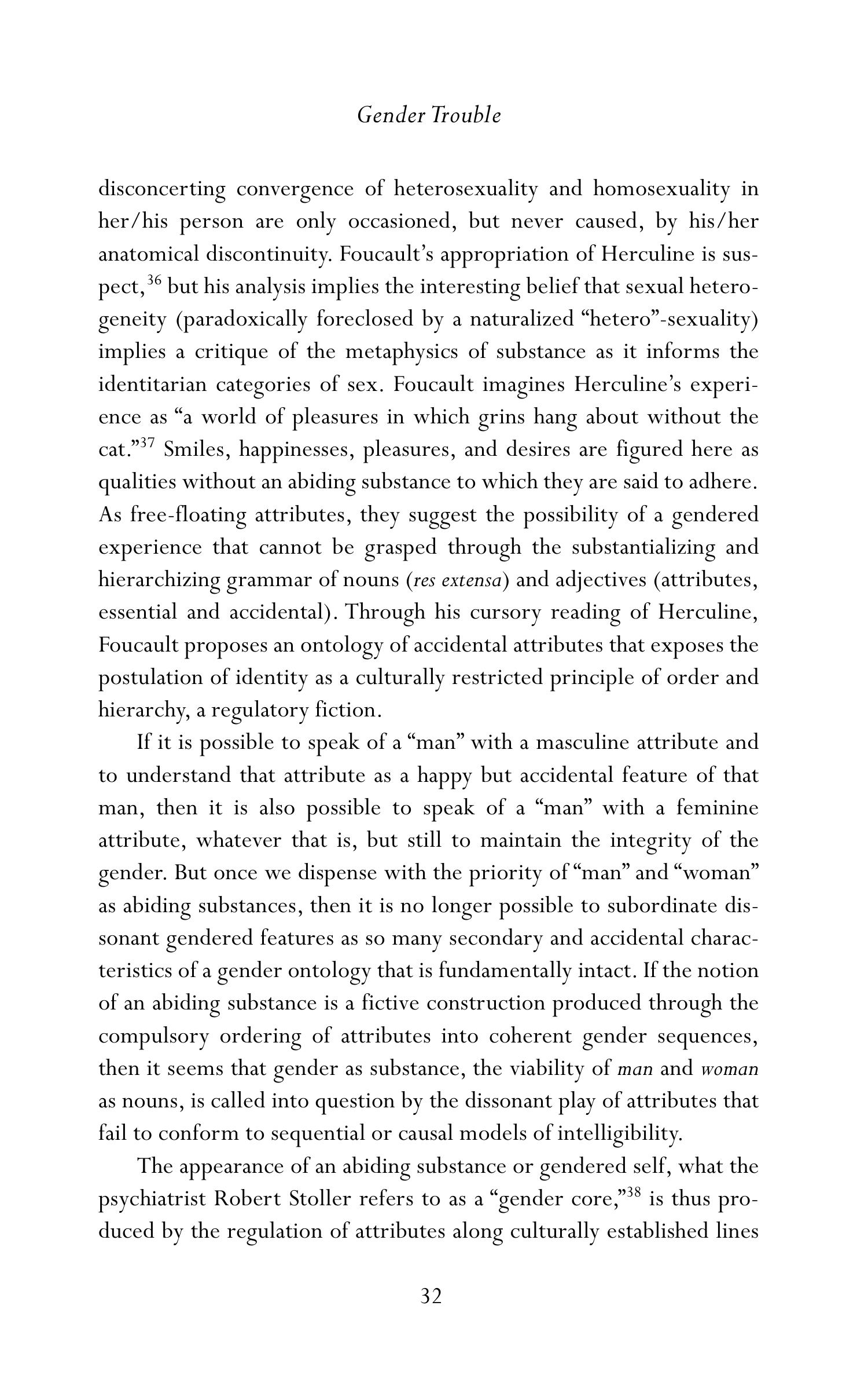 Judith Butler Gender Trouble Biography — page 67