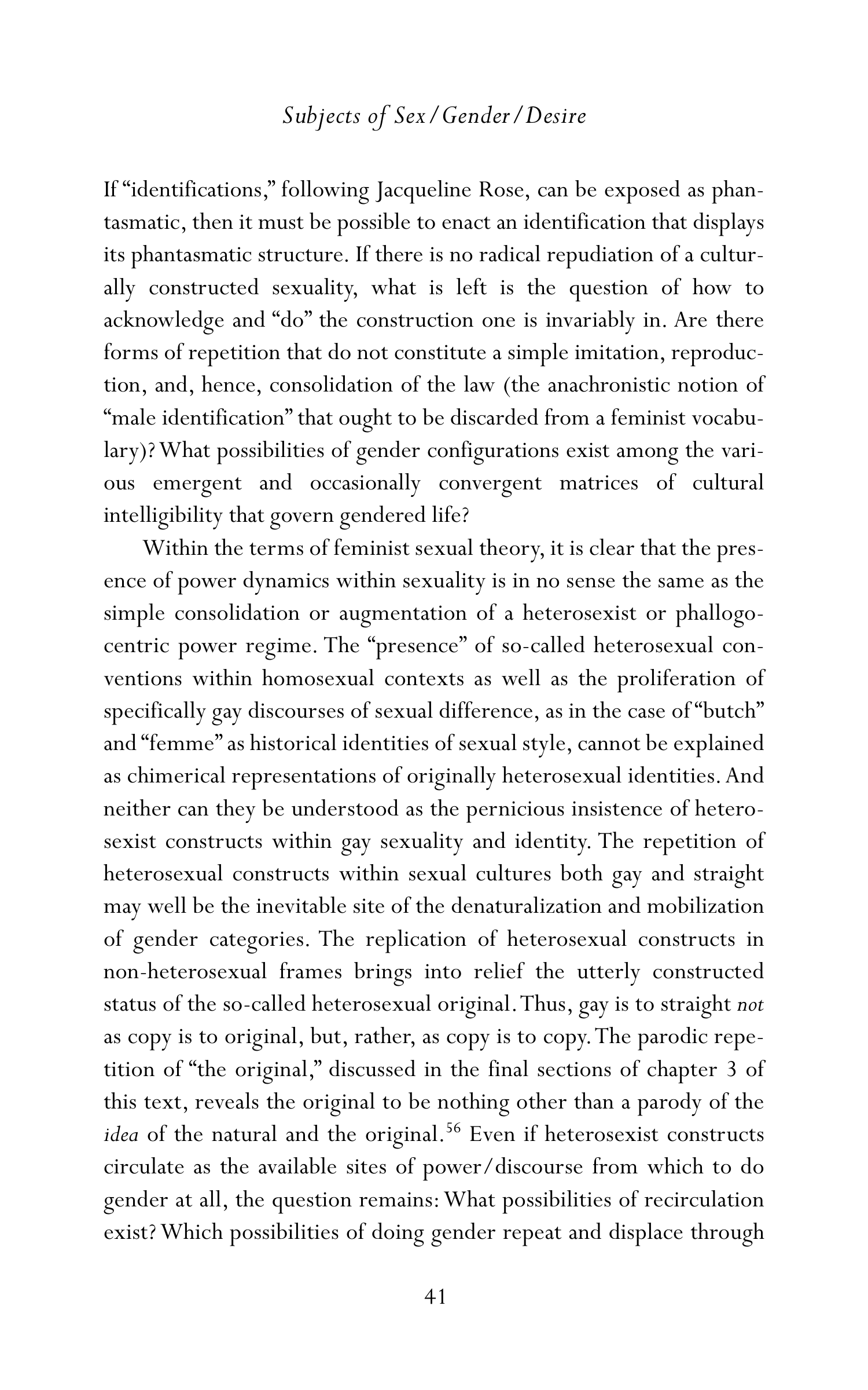 Judith Butler Gender Trouble Biography — page 76
