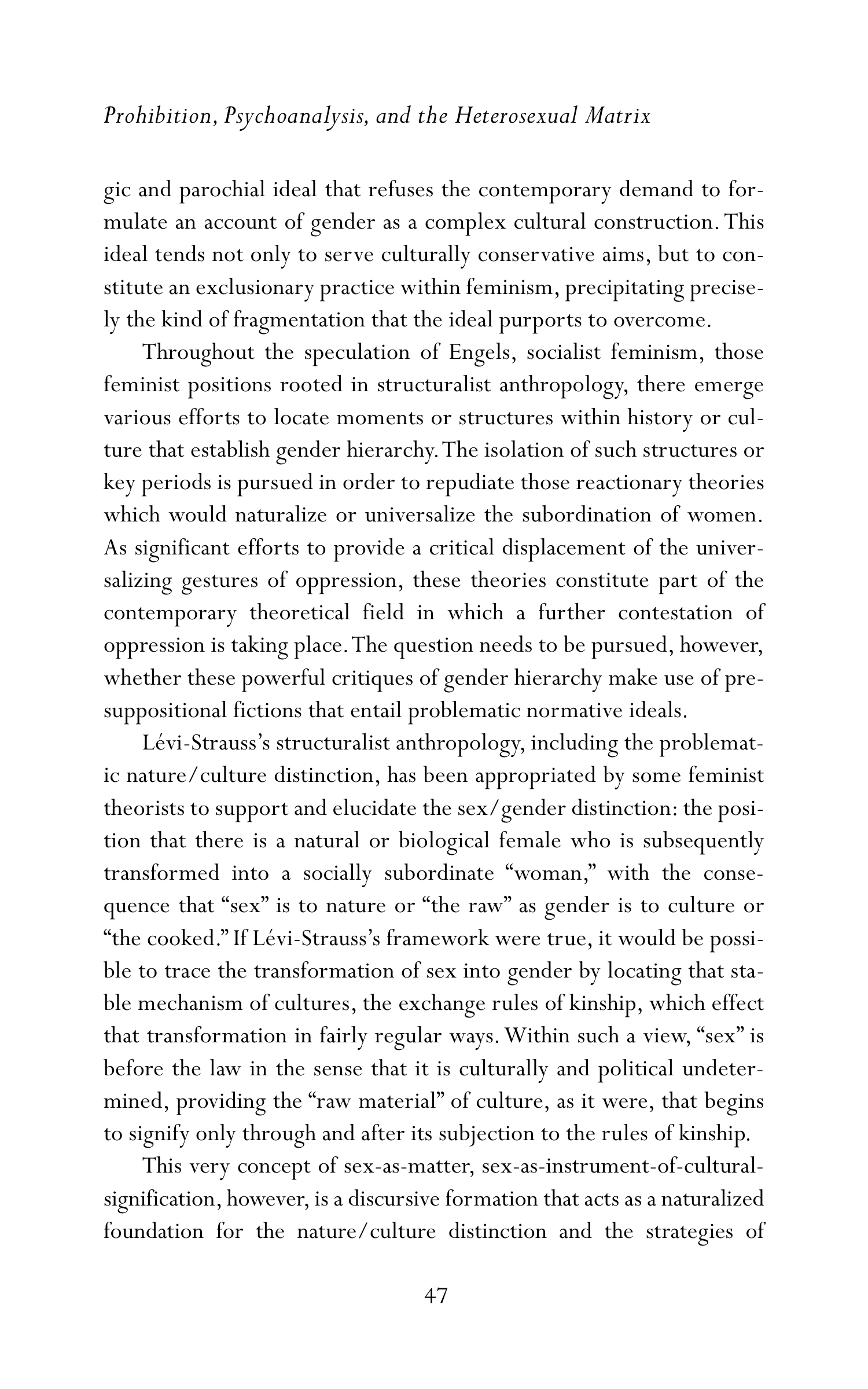 Judith Butler Gender Trouble Biography — page 82