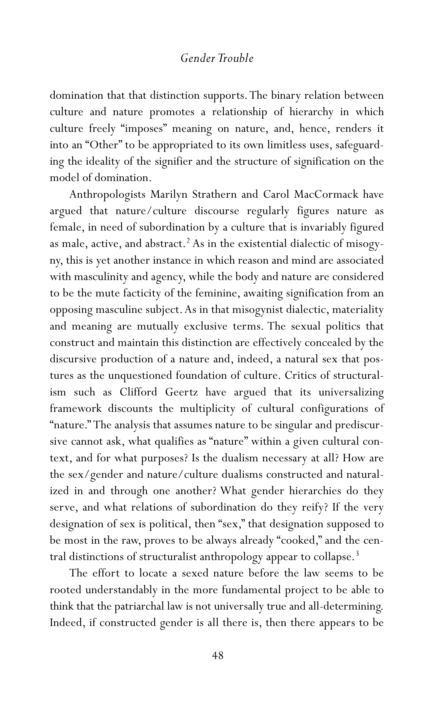 Judith Butler Gender Trouble Biography — page 83