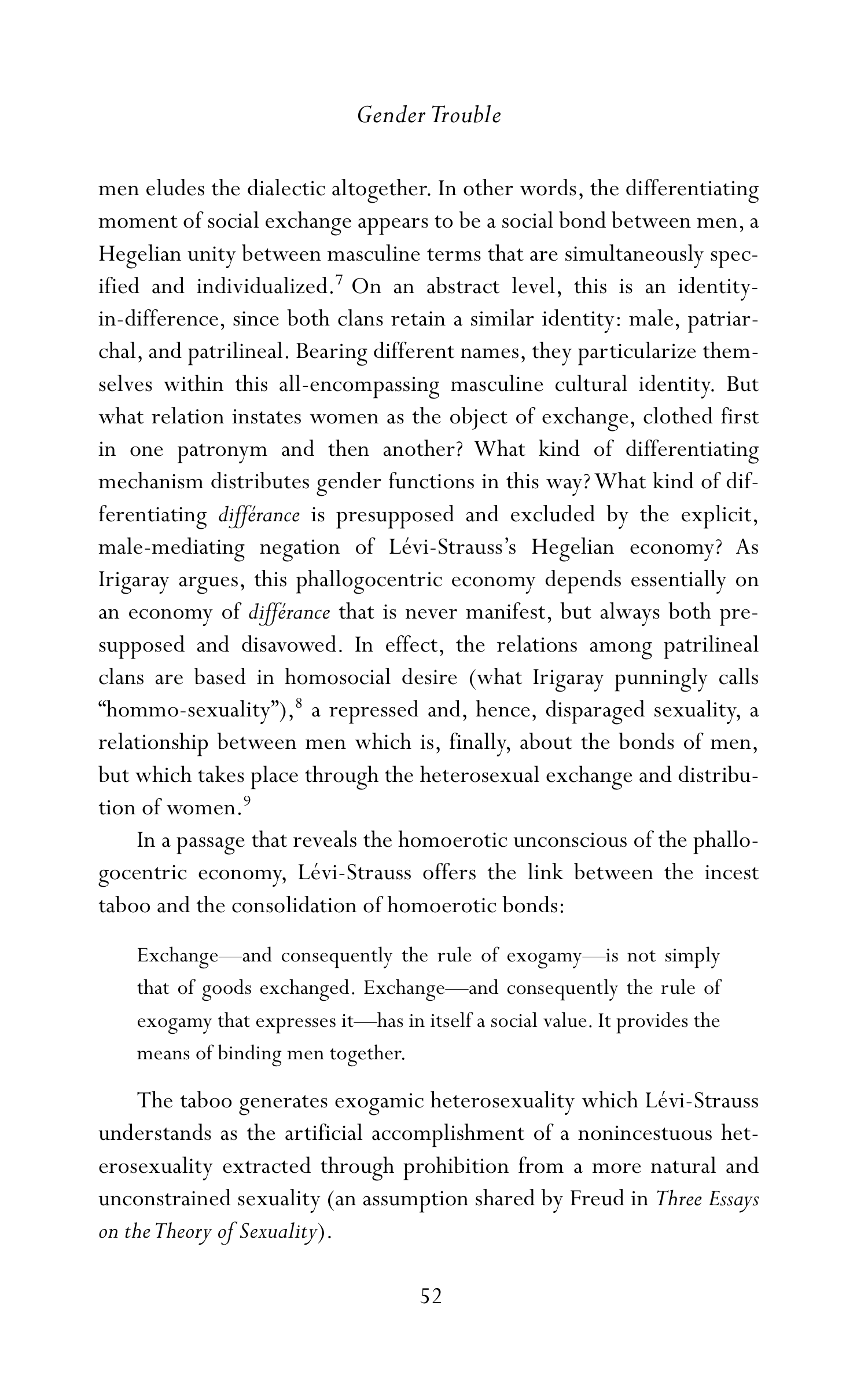 Judith Butler Gender Trouble Biography — page 87