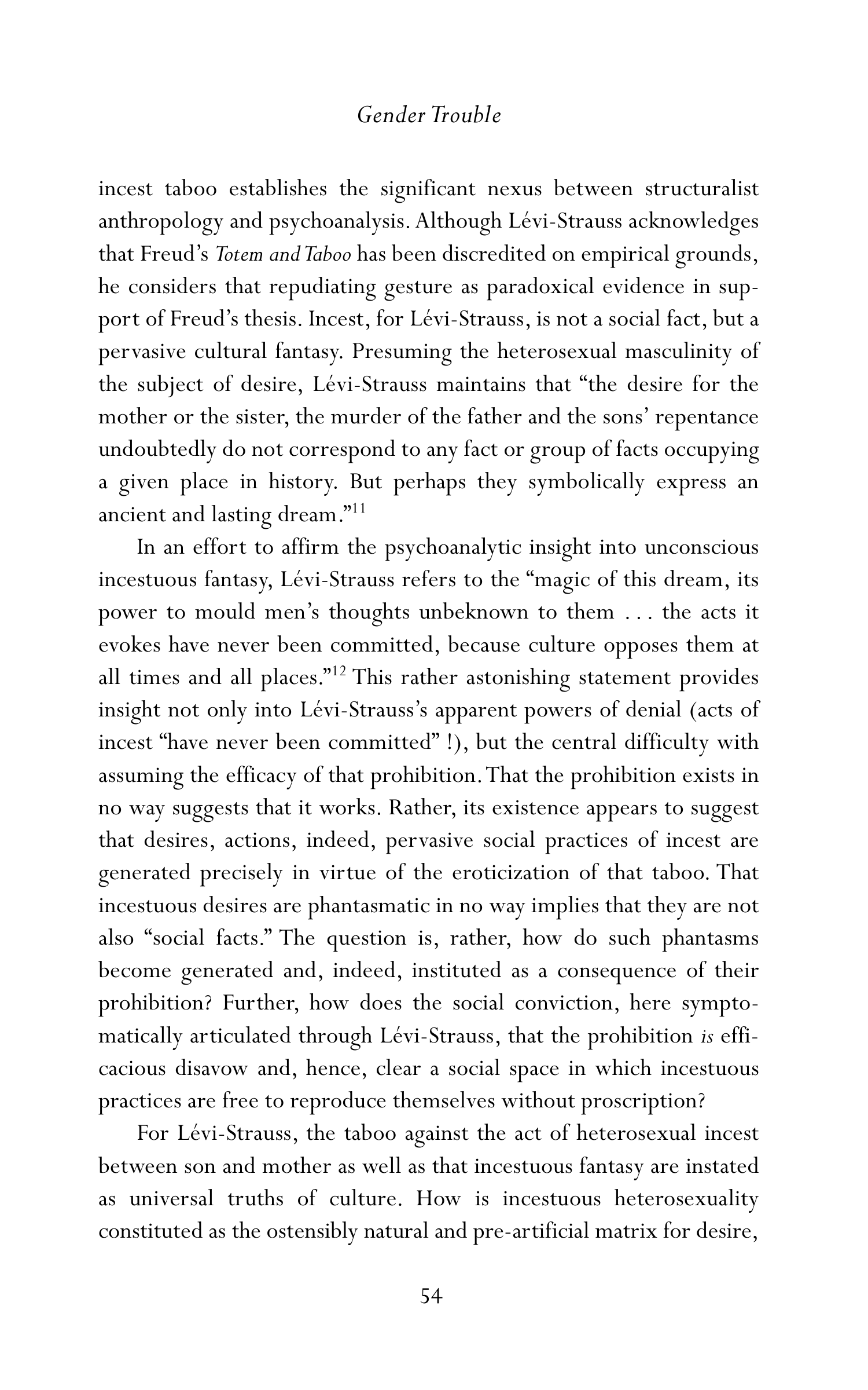 Judith Butler Gender Trouble Biography — page 89