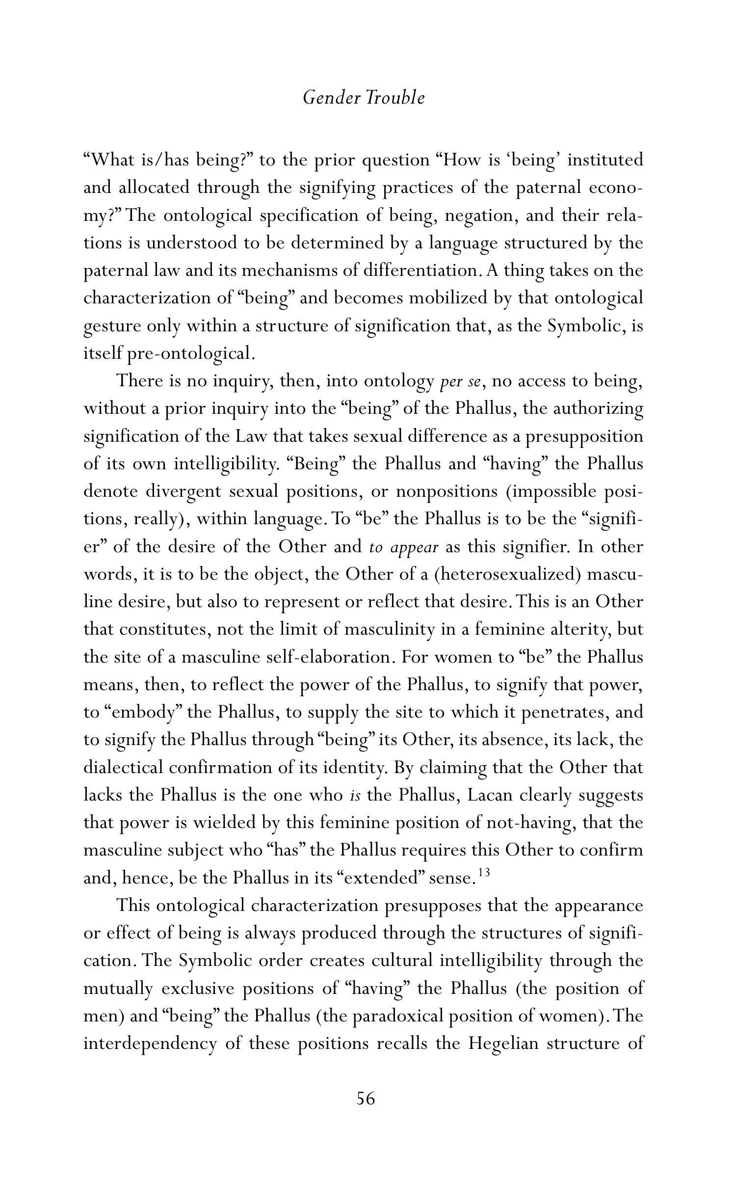 Judith Butler Gender Trouble Biography — page 91
