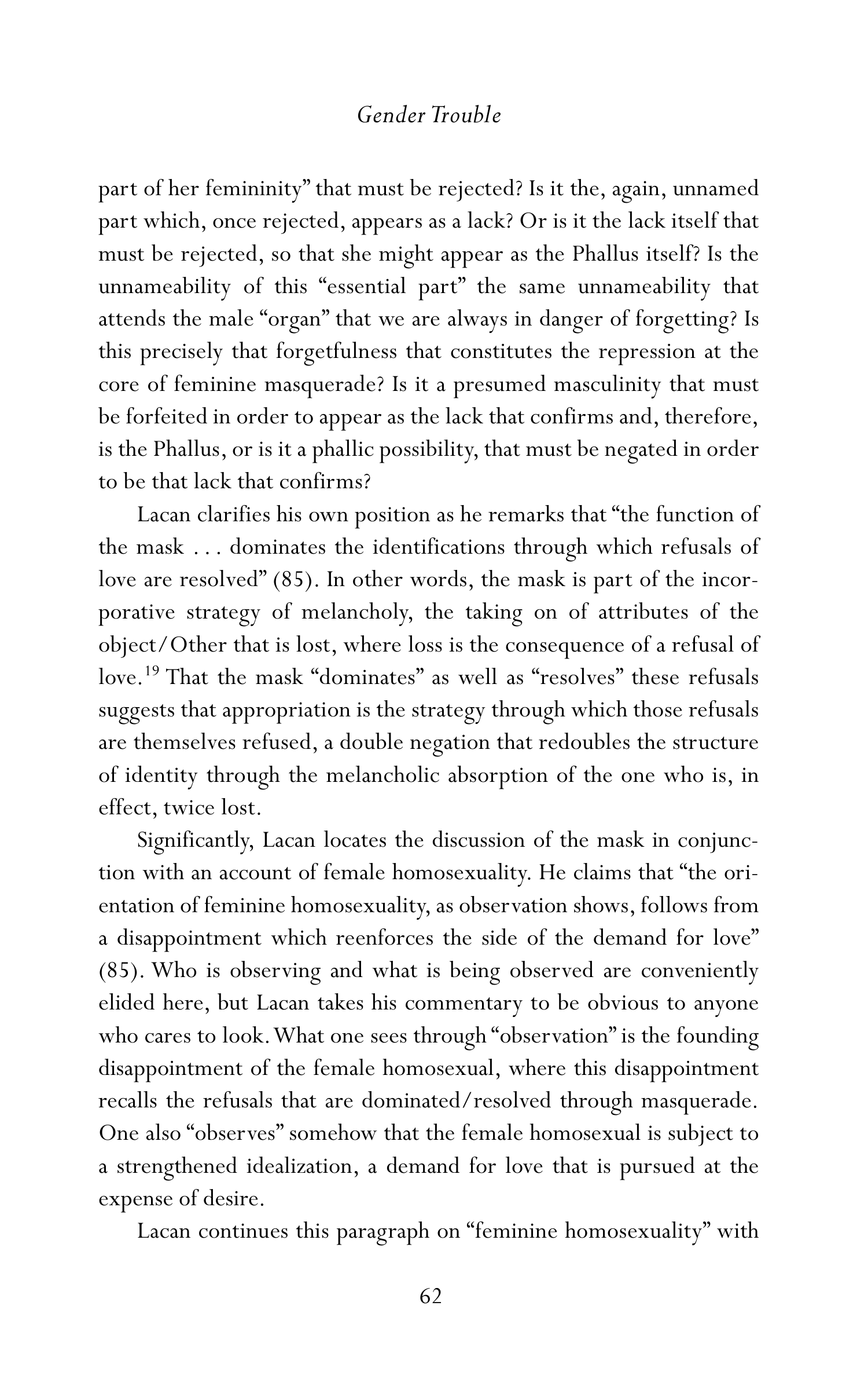 Judith Butler Gender Trouble Biography — page 97