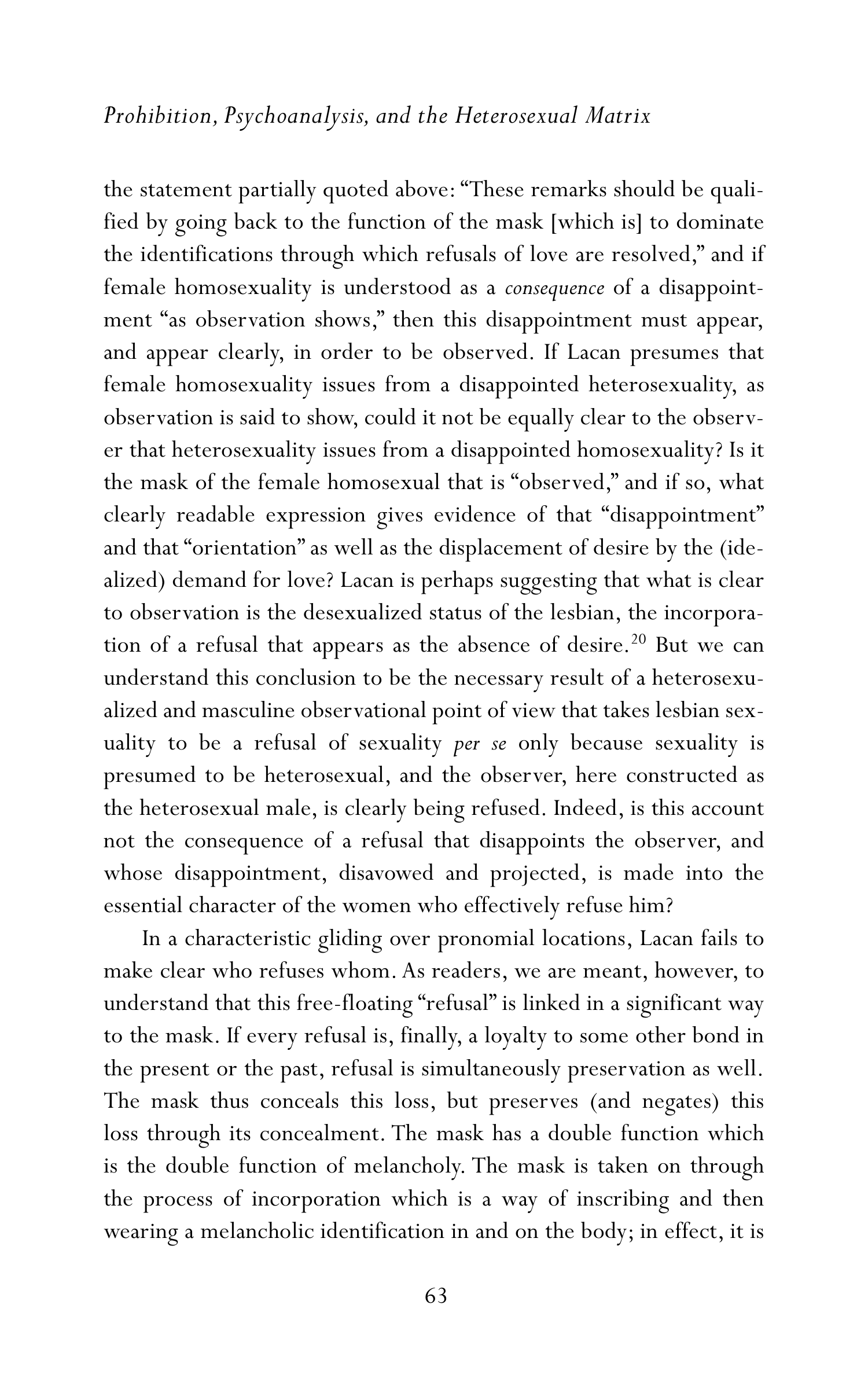 Judith Butler Gender Trouble Biography — page 98