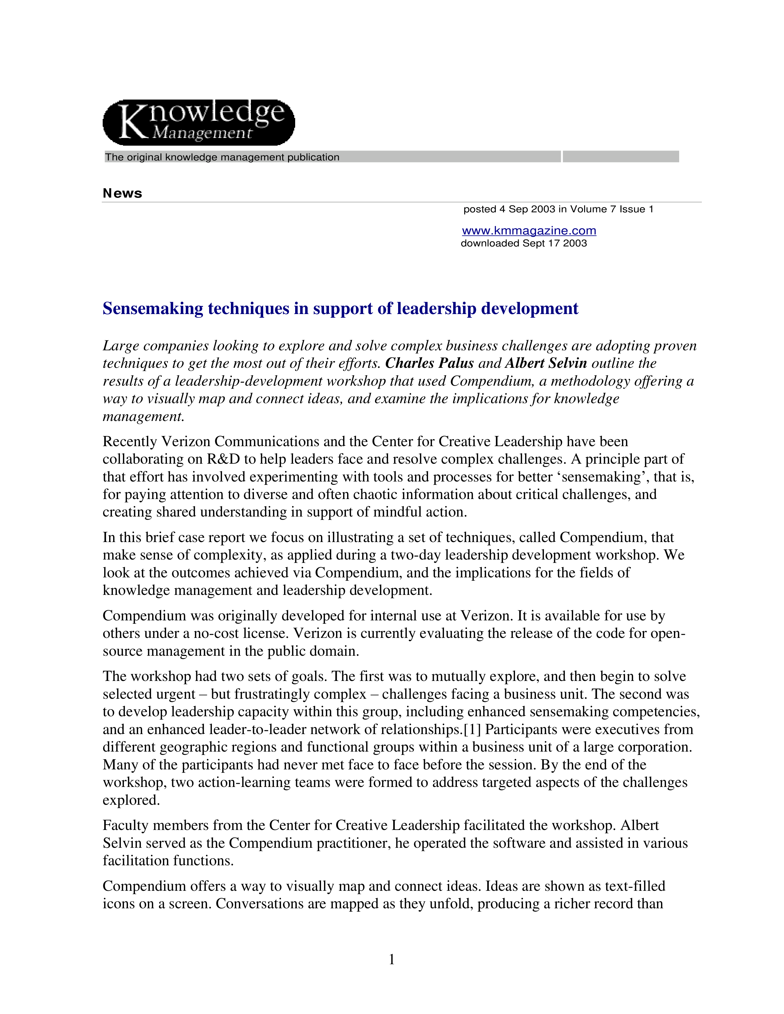 Verizon Leadership skills — page 1