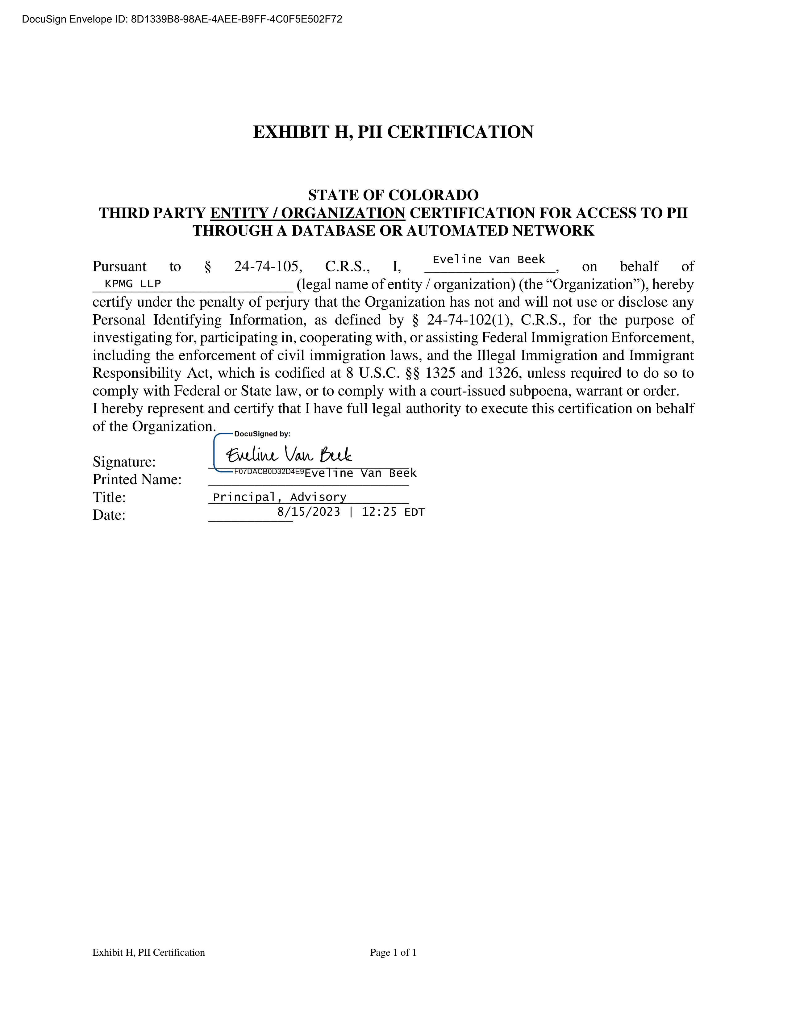 KPMG LLG Base Contract — page 205