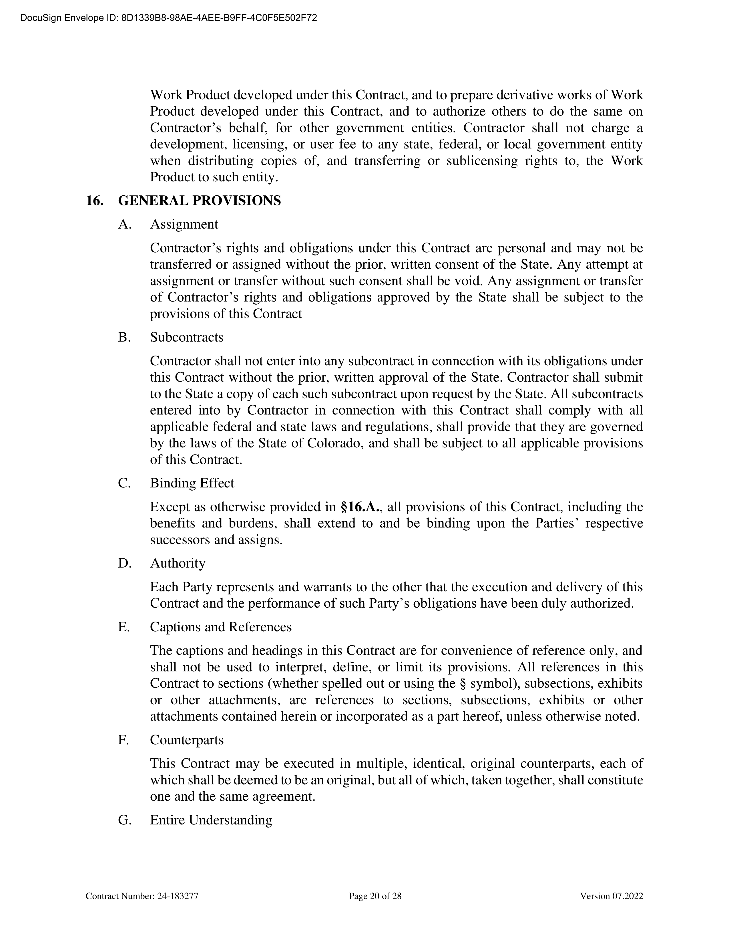 KPMG LLG Base Contract — page 22
