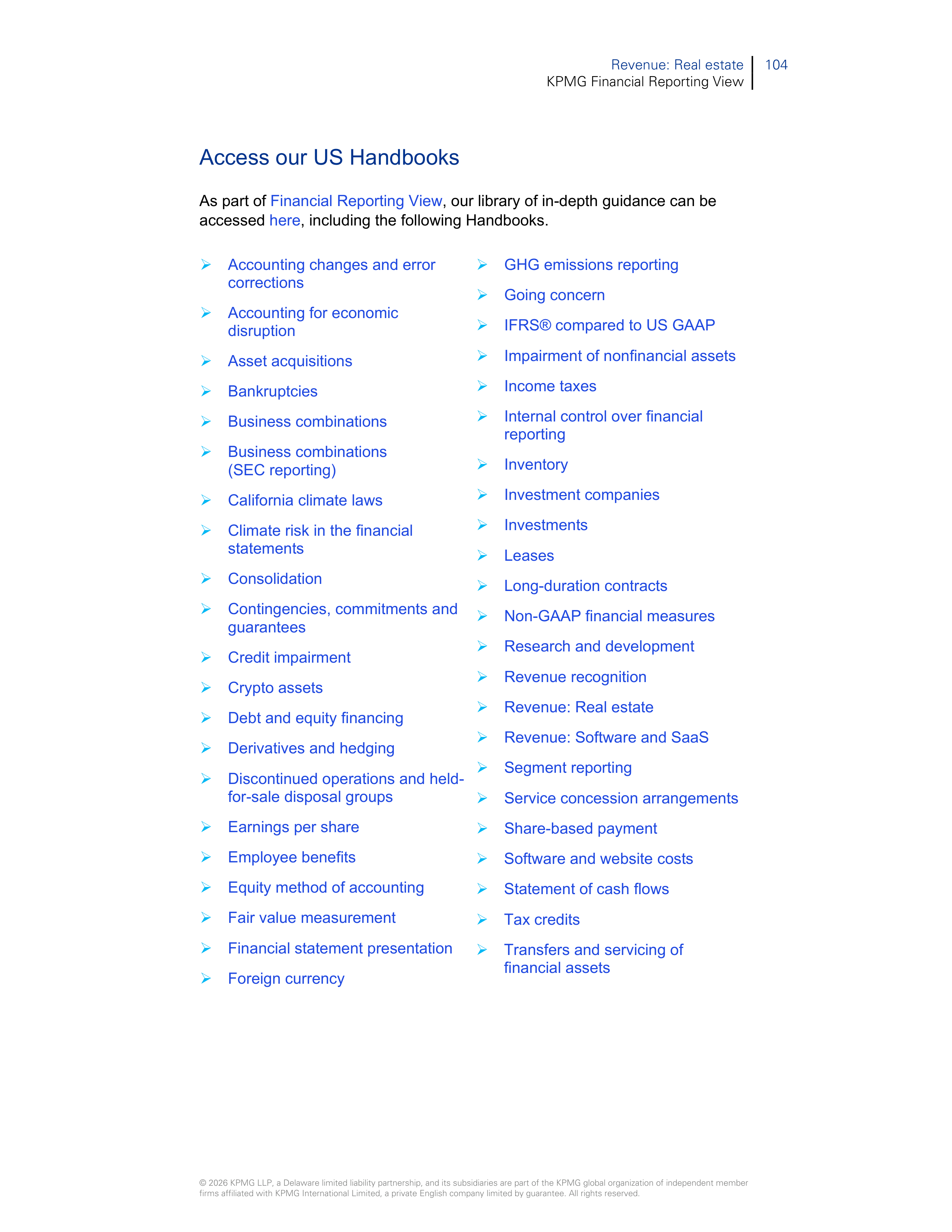 KPMG Real Estate Revenue Handbook — page 106