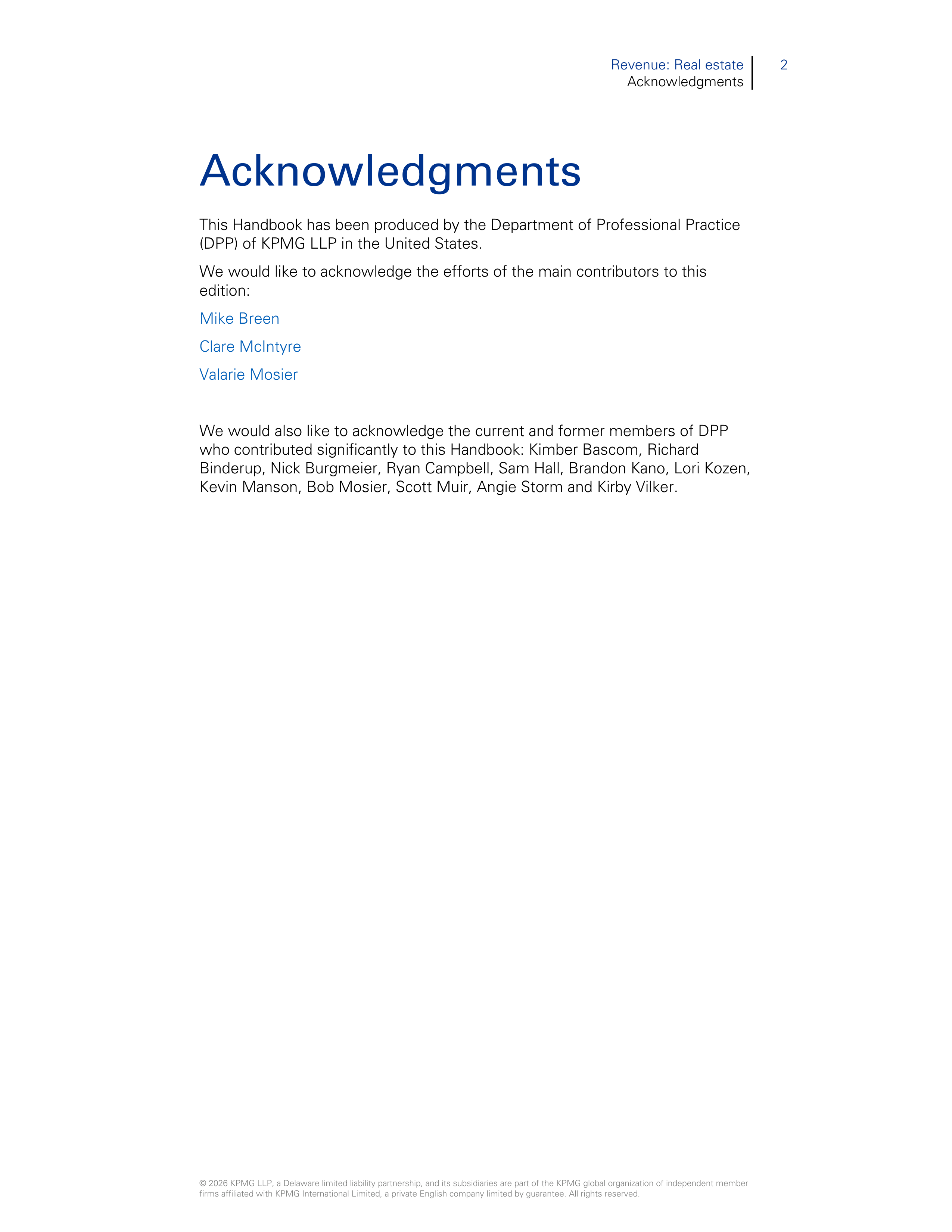 KPMG Real Estate Revenue Handbook — page 4