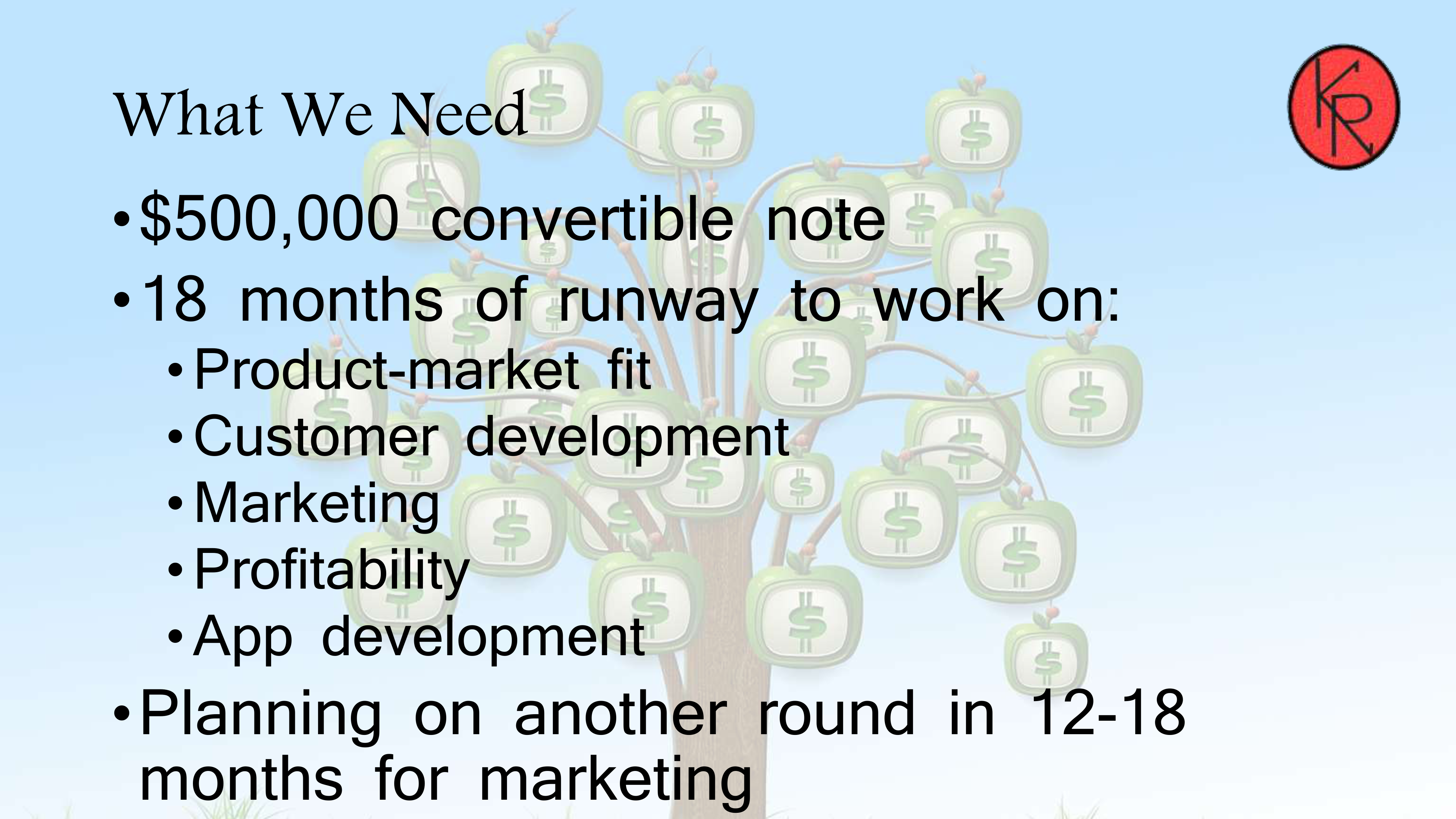 K&R Bash Pitch Deck  — page 15